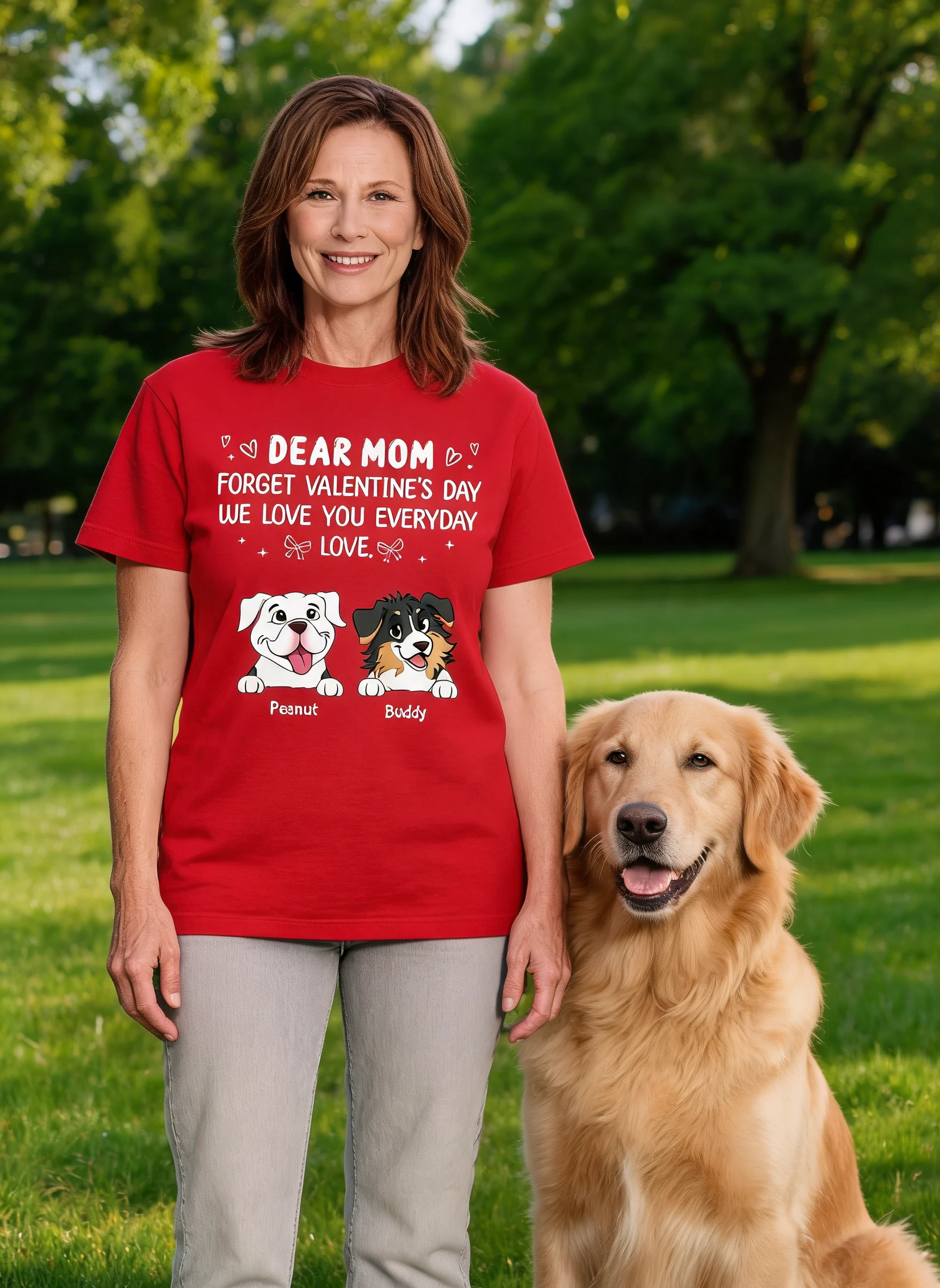 Forget Valentine's Day We Love You Every Day Gift For Dog Lover Personalized Shirt — White