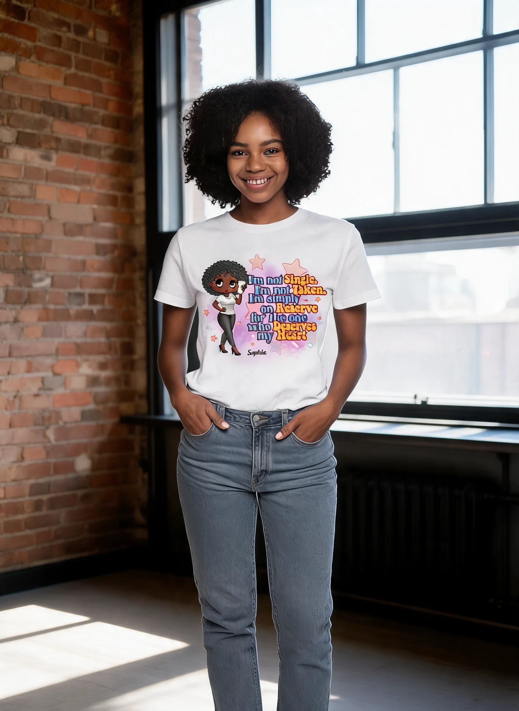 I'm Not Single Pretty Sassy Girl Personalized Shirt — White