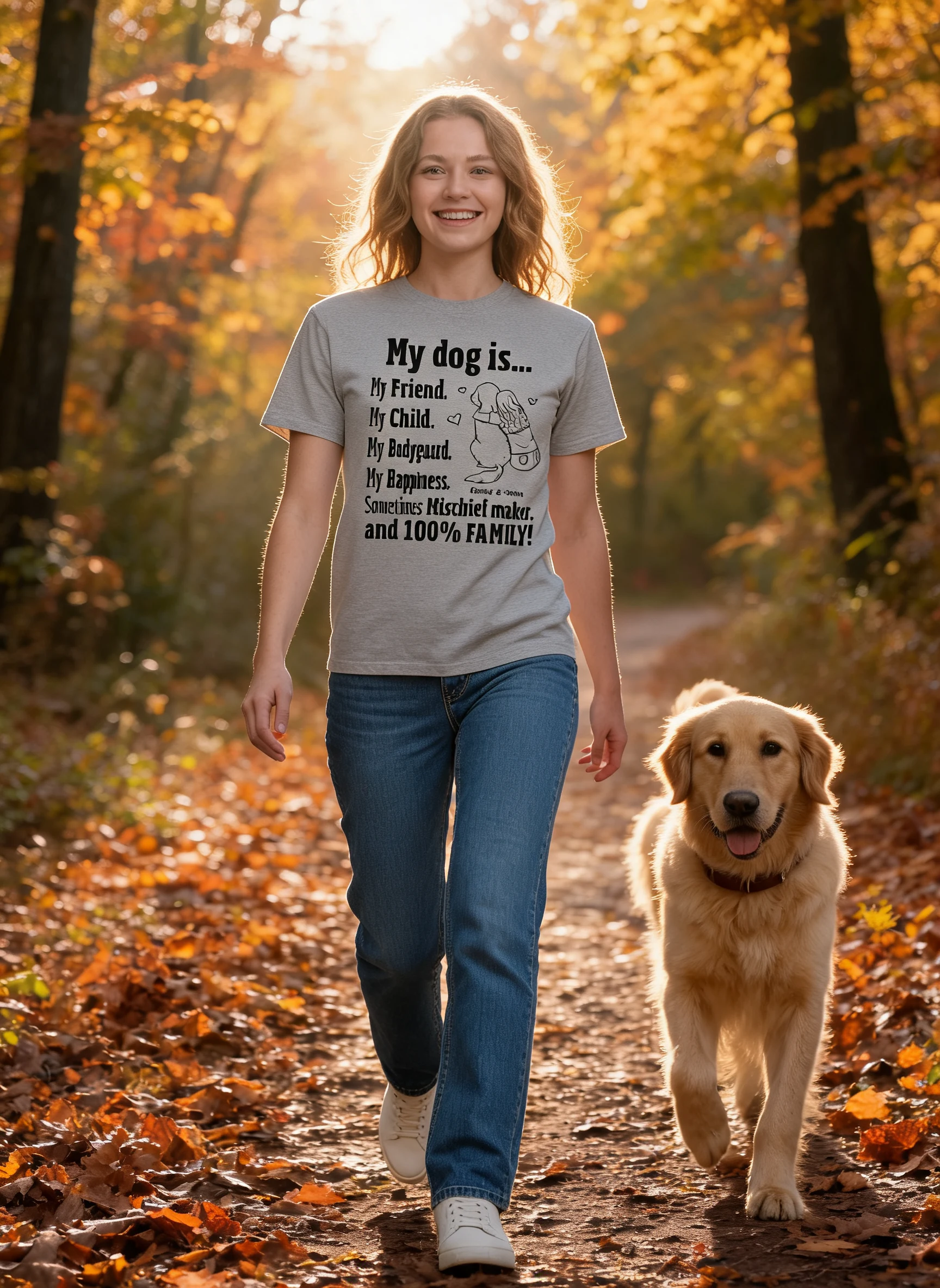 My Dog Is My Family Gift For Dog Mom Personalized Shirt — Sport Grey