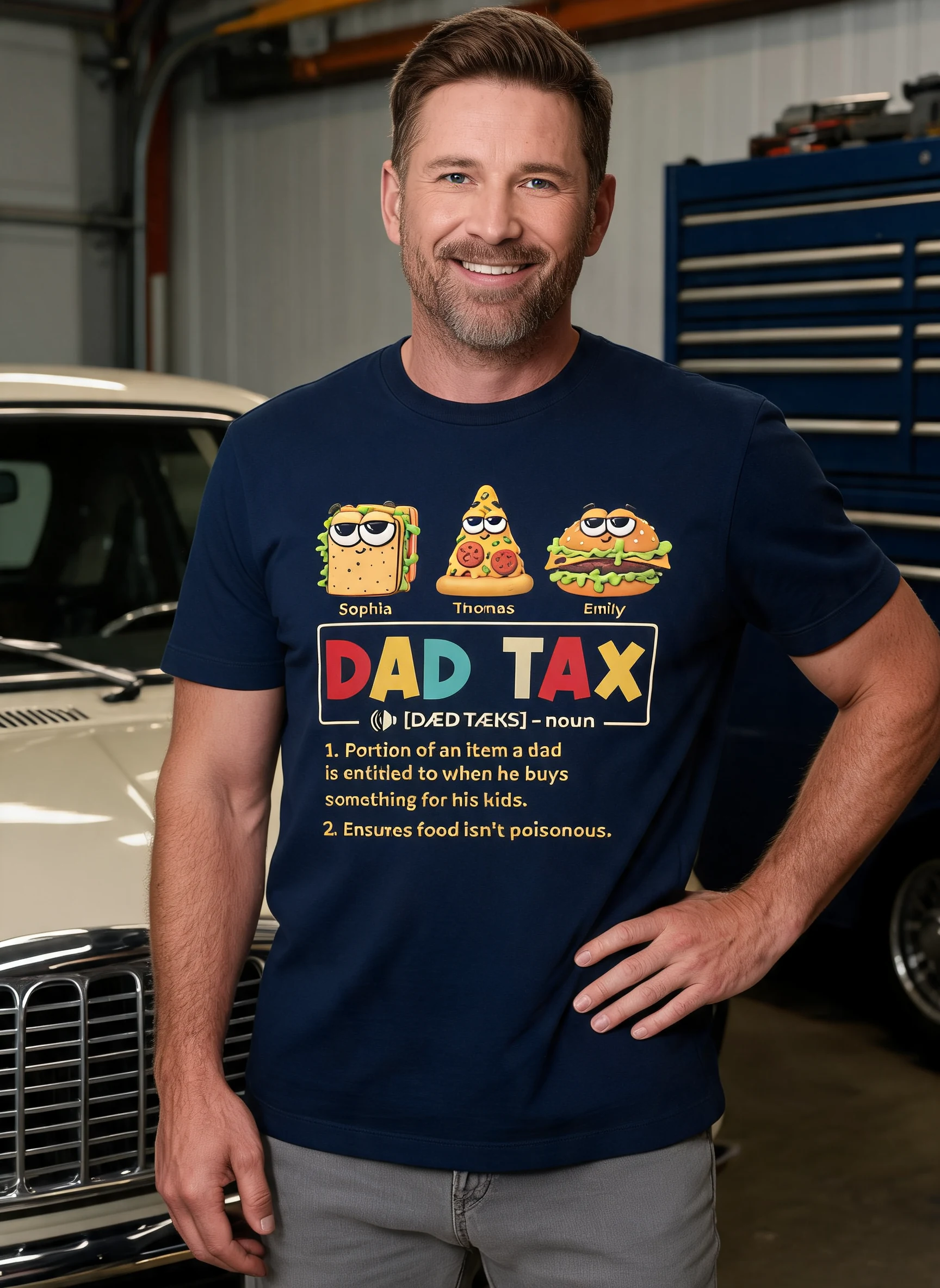 Taste Test Approved By Dad - Personalized Shirt - Heartfelt Gift For Dad, Husband — Light Blue