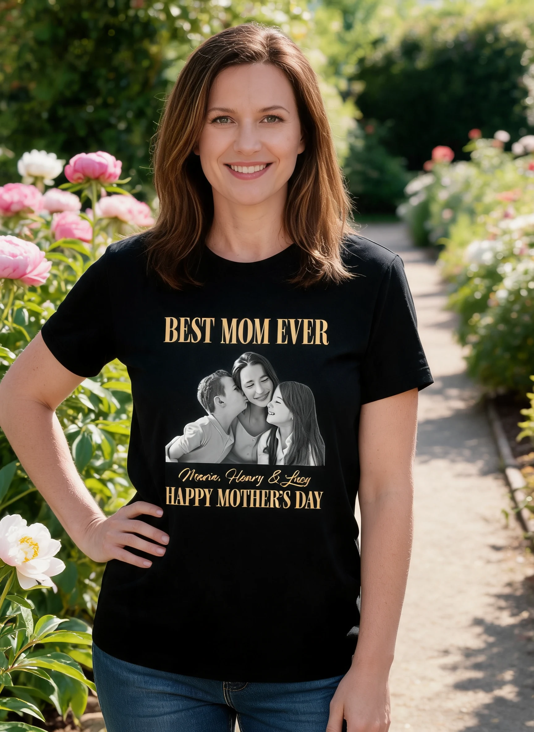 Trending Vintage Best Mom Ever - Personalized Shirt - Mother's Day Gift For Mom — White