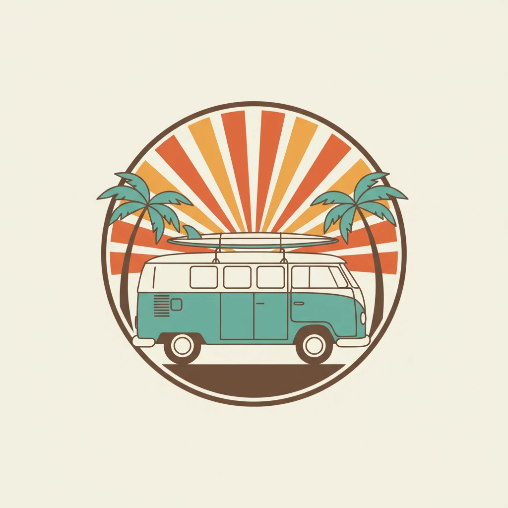 Retro Surf Van