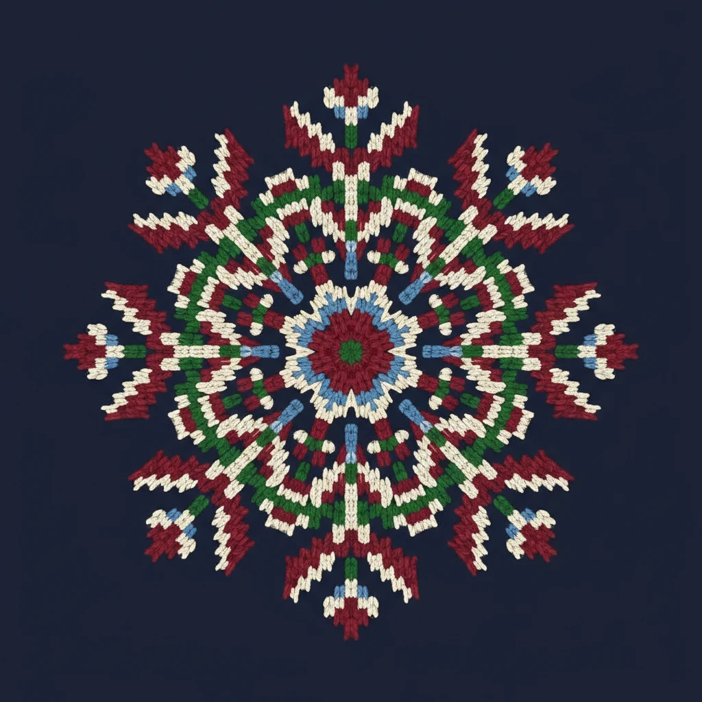 Cozy Knit Snowflake