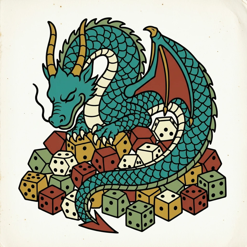 Dragon Hoard of Dice — White