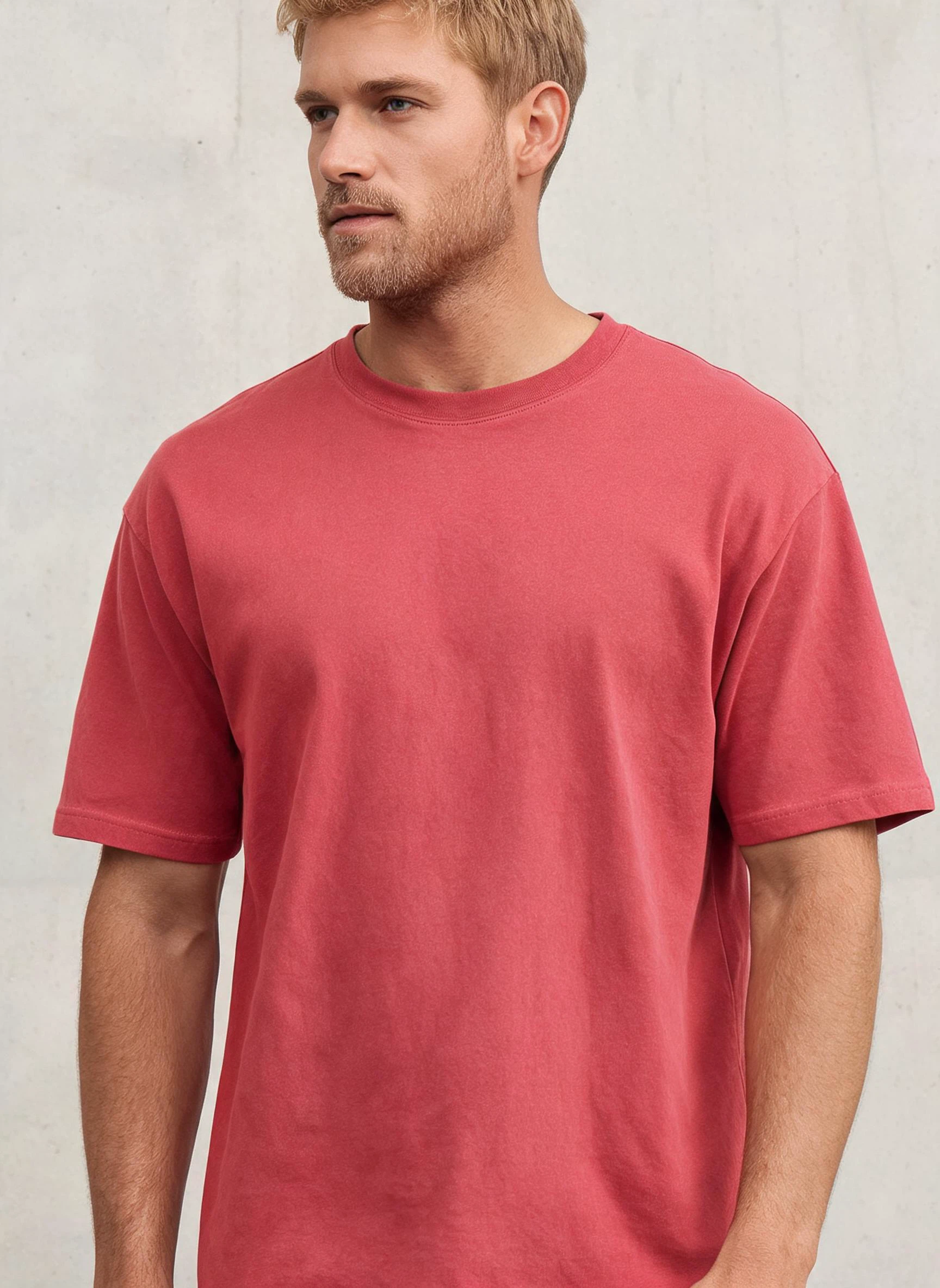 Heavyweight Washed Vintage Drop-shoulder Short-sleeve Tee