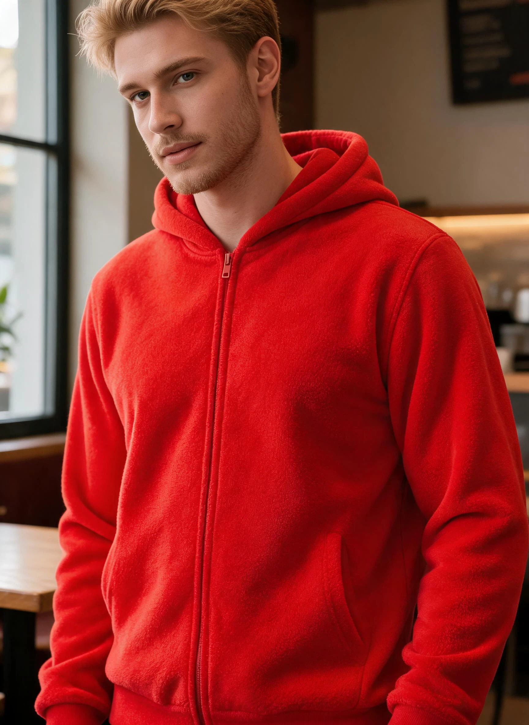 Minky-fleece Thick Zip Hoodie