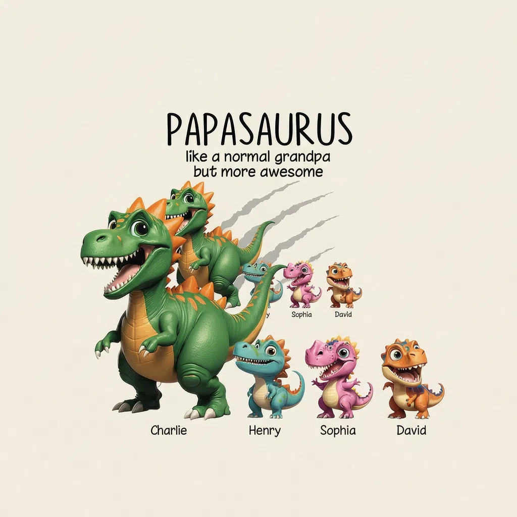 PAPASAURUS like a normal grandpa but more awesome