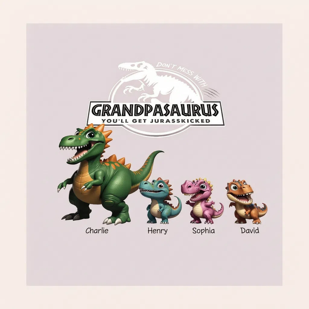 DON'T MESS WITH GRANDPASAURUS YOU'LL GET JURASSKICKED