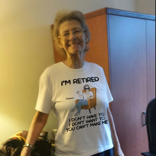 I'm Retired Personalized Shirt, Funny Retirement Gift, Gift For Retirees — White