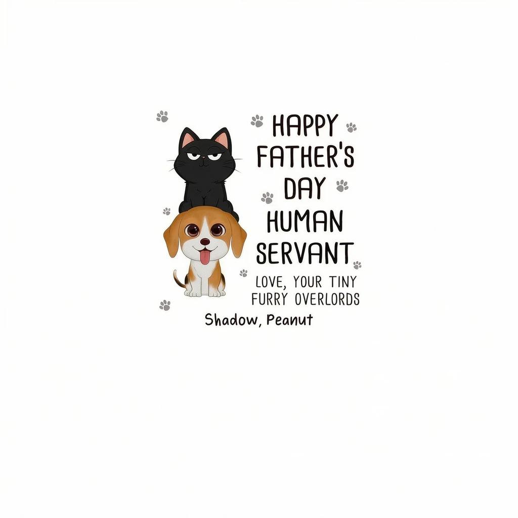 HAPPY FATHER'S DAY HUMAN SERVANT