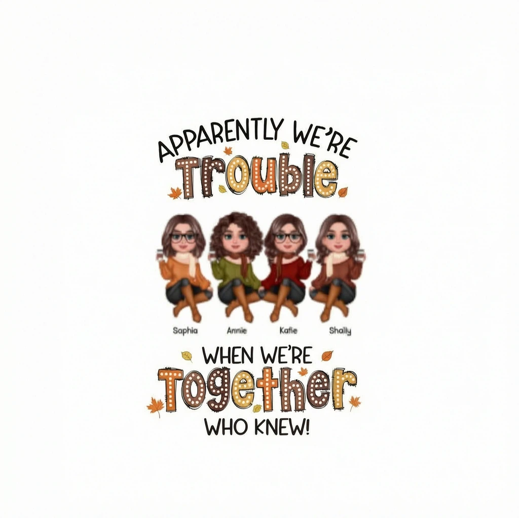 APPARENTLY WE'RE Trouble. WHEN WE'RE Together WHO KNEW!