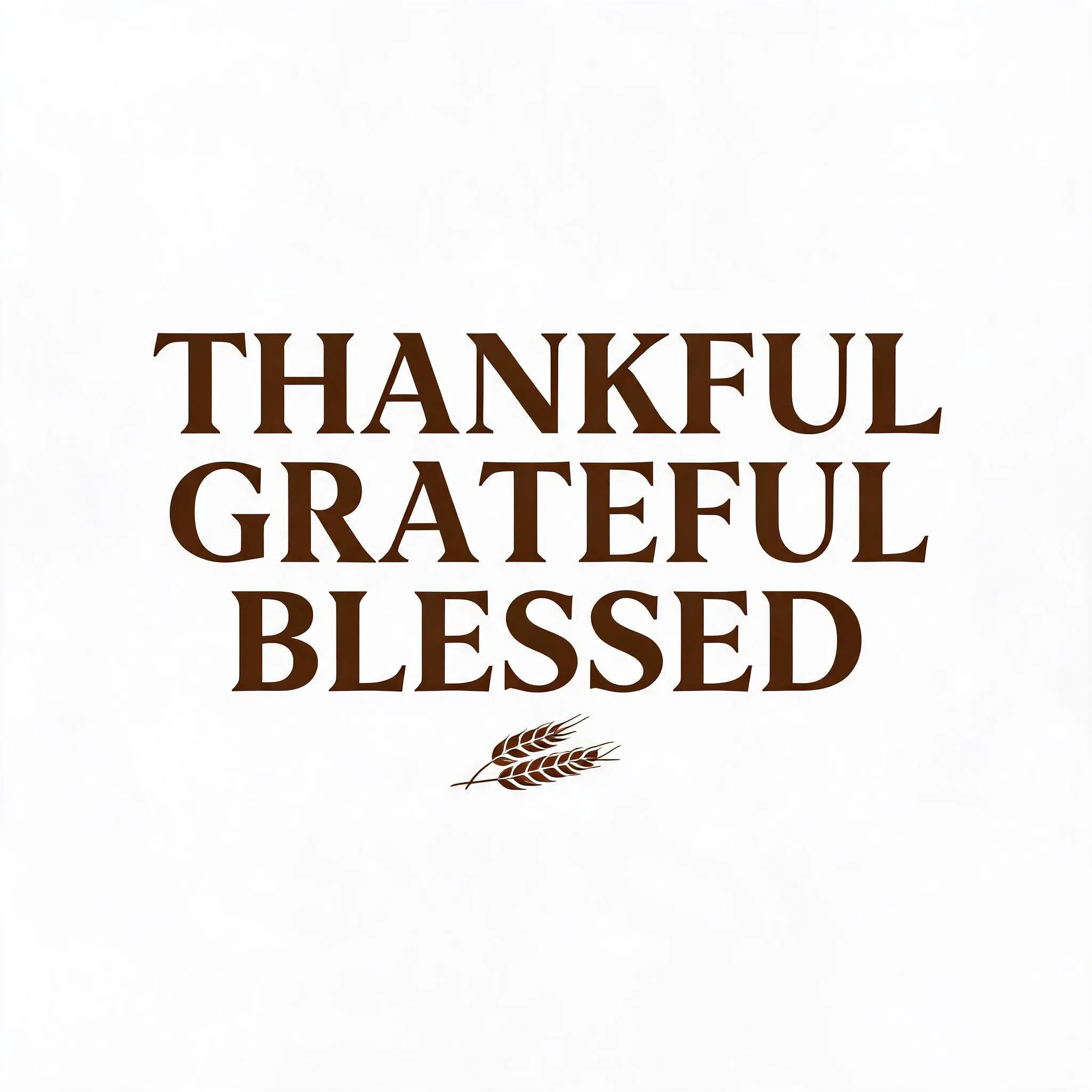 THANKFUL GRATEFUL BLESSED