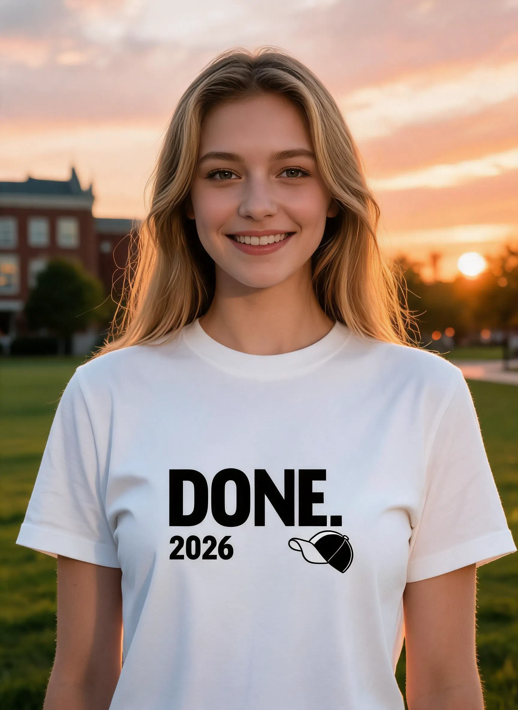 Done Graduation Shirt - Custom Year Funny Grad Gift — White