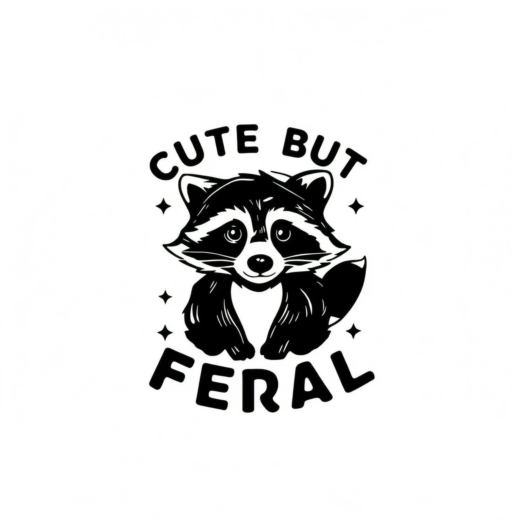 Cute But Feral Raccoon