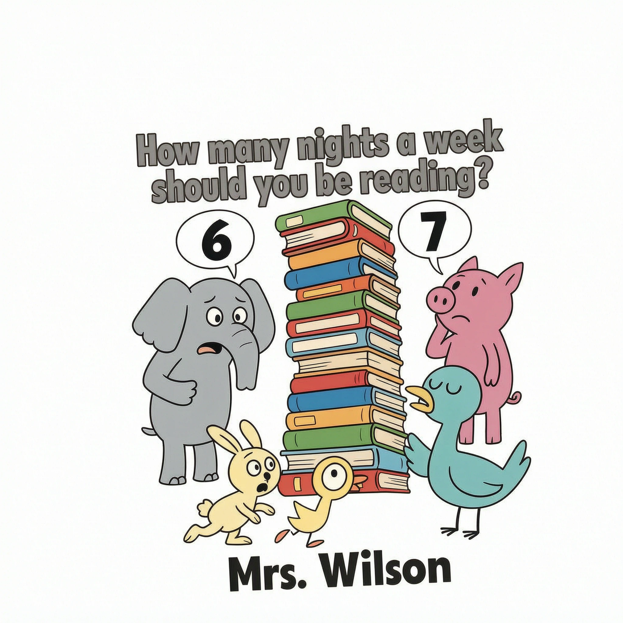 How Many Nights A Week Should You Be Reading 6-7 - Personalized Shirt - Children's Books Sweatshirt, Teacher Six Seven 67 Shirt