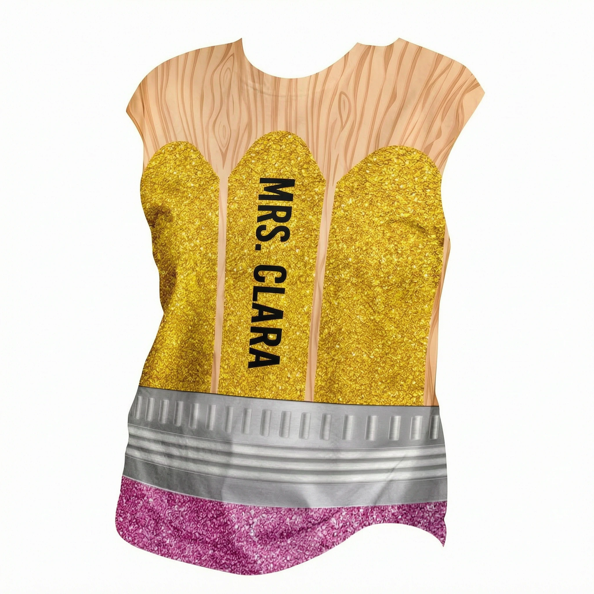 Pencil Personalized Group Matching Shirt, Halloween Costume For Teachers
