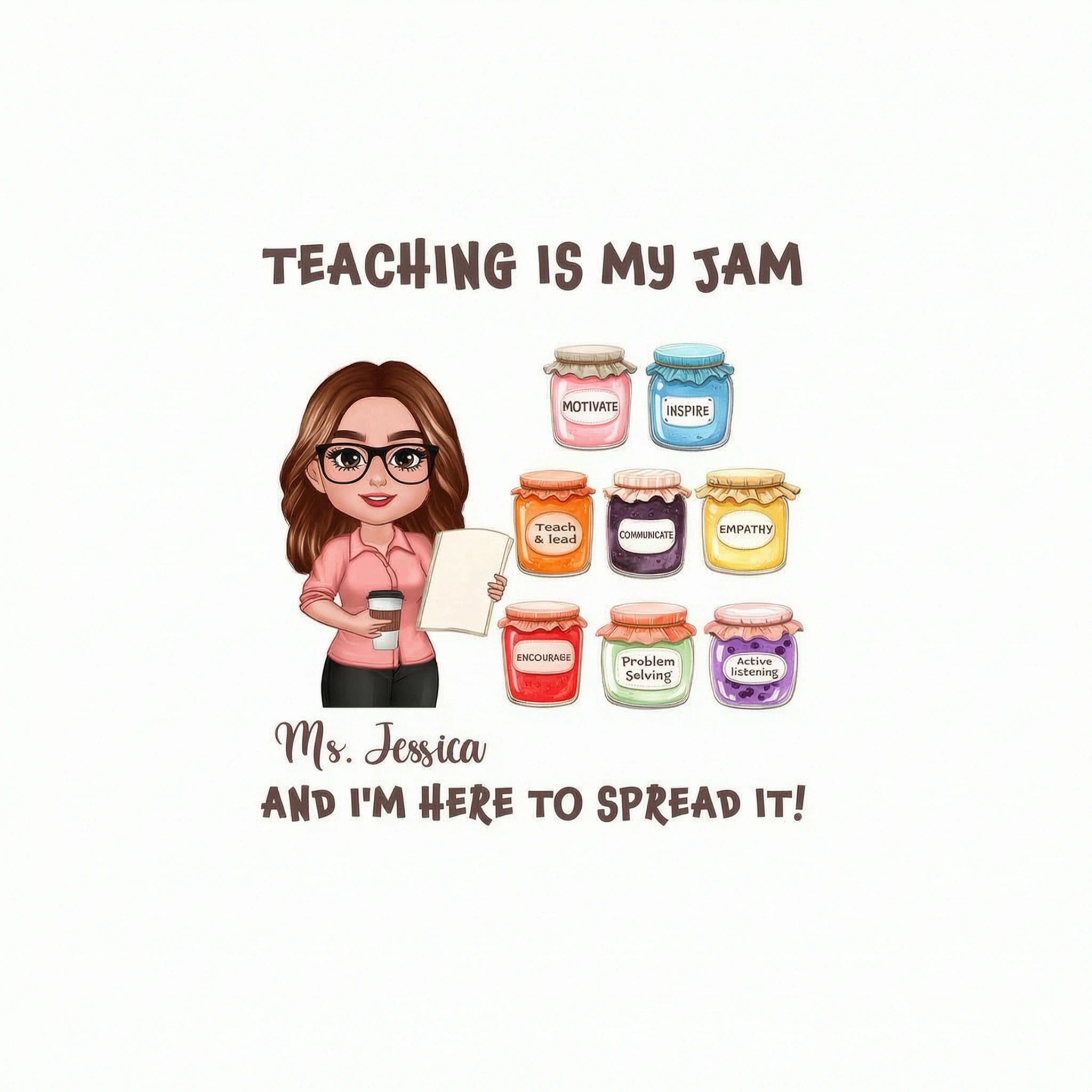 Teacher Teaching Is My Jam Personalized Shirt