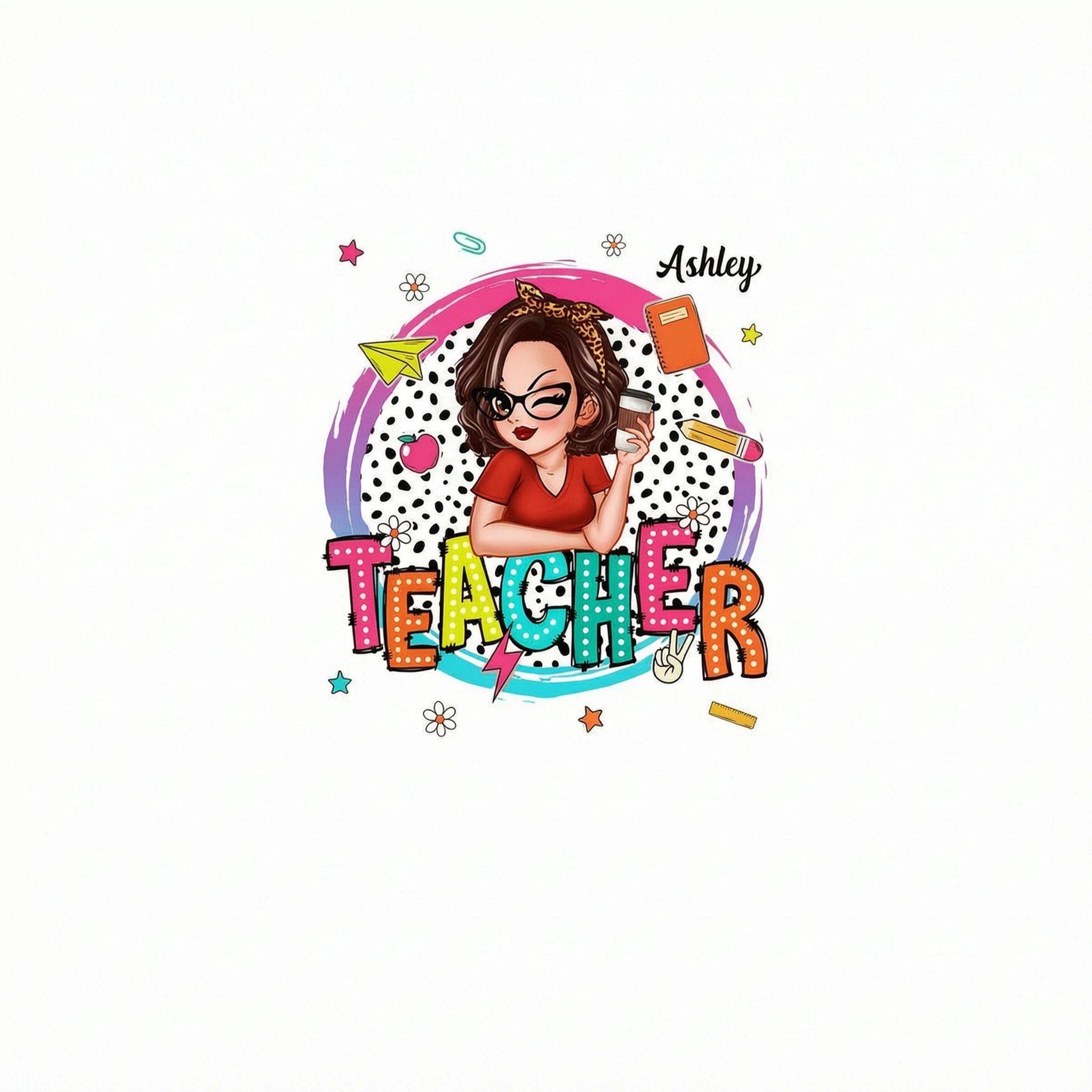 Teacher Personalized Summer Vibe Shirt, Back To School, Teacher Appreciation, Teacher Gift
