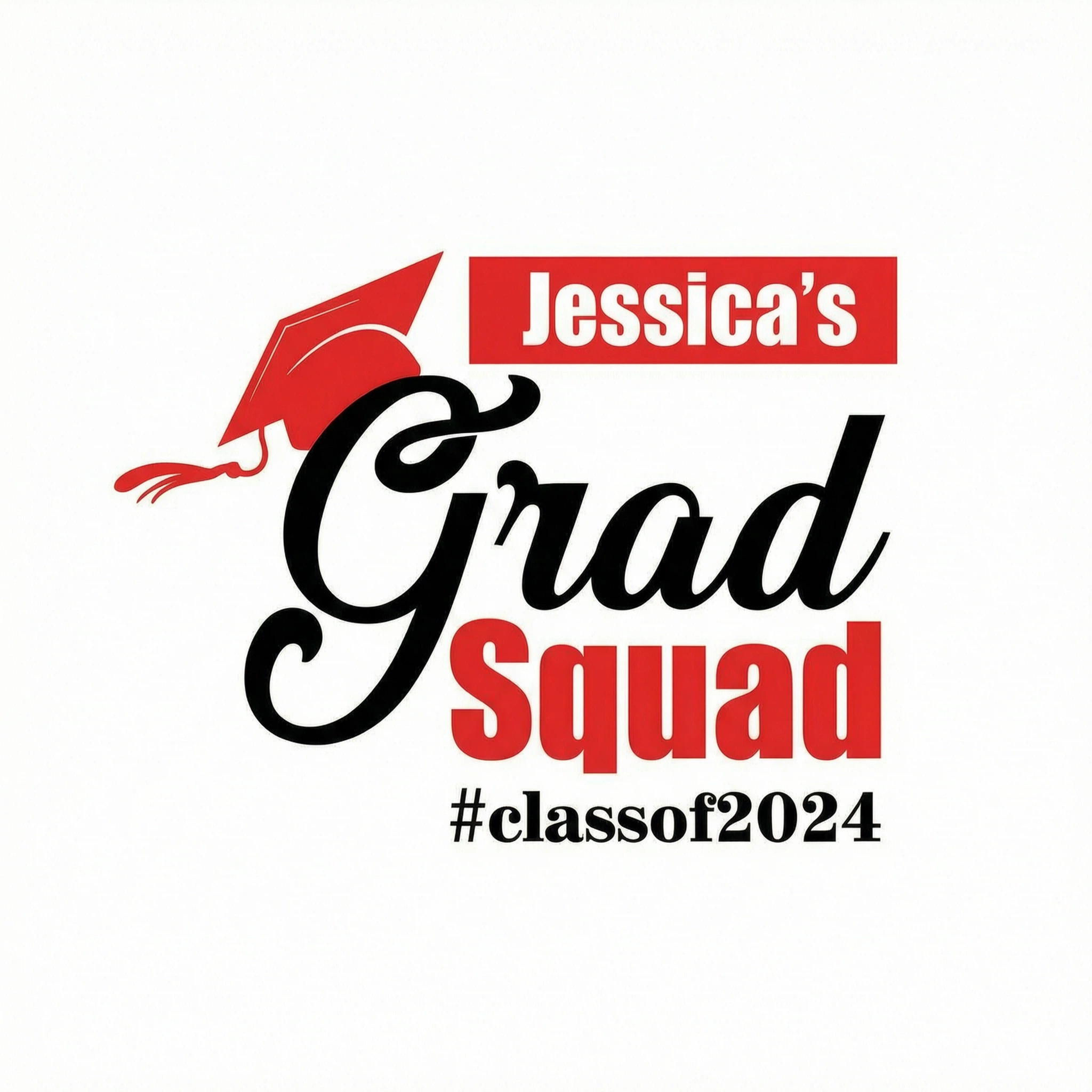 Graduate Family Grad Squad Graduation Senior Mom Dad Grandma Grandpa Personalized Shirt