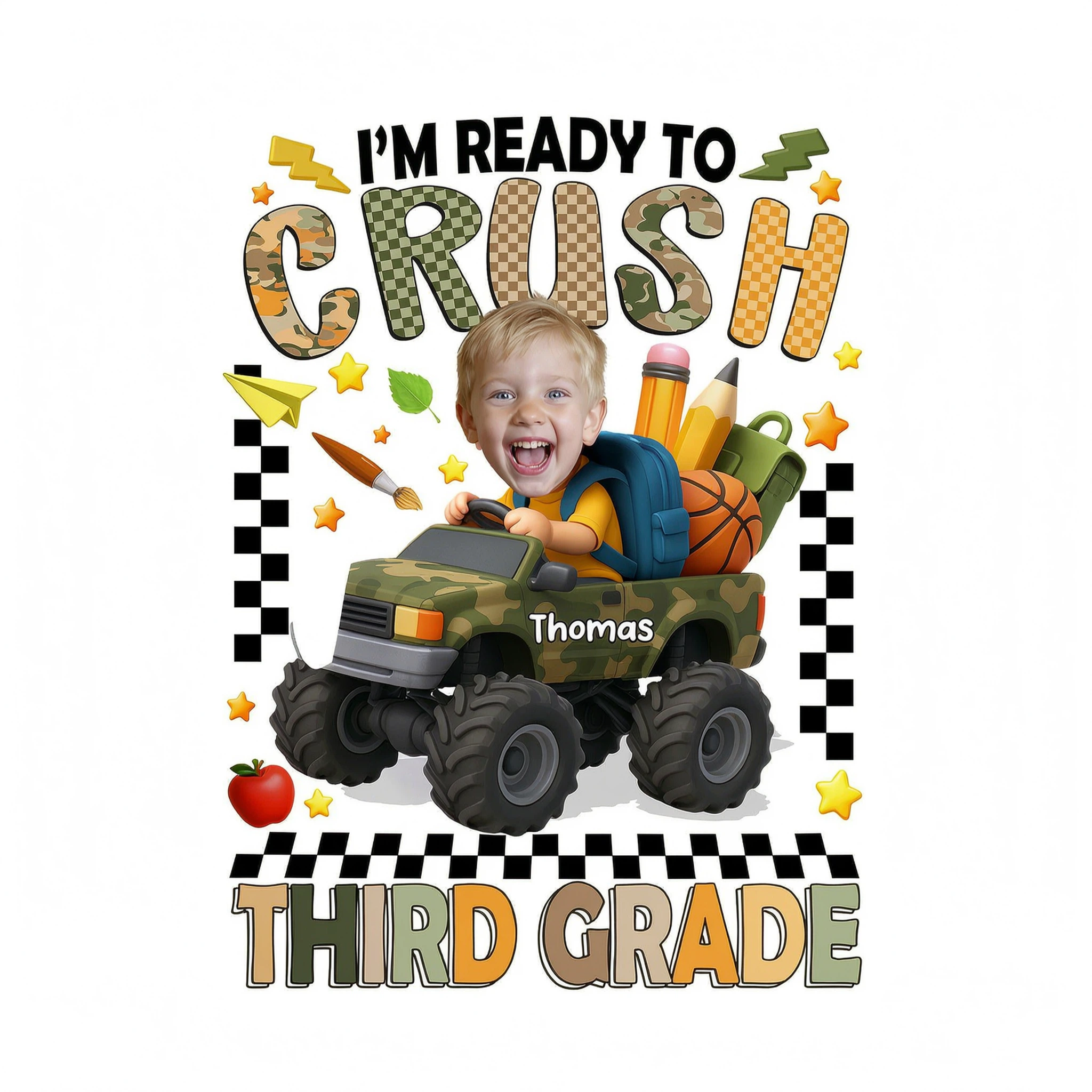 I'm Ready to Crush School Personalized Youth Shirt, Back to School from Pre