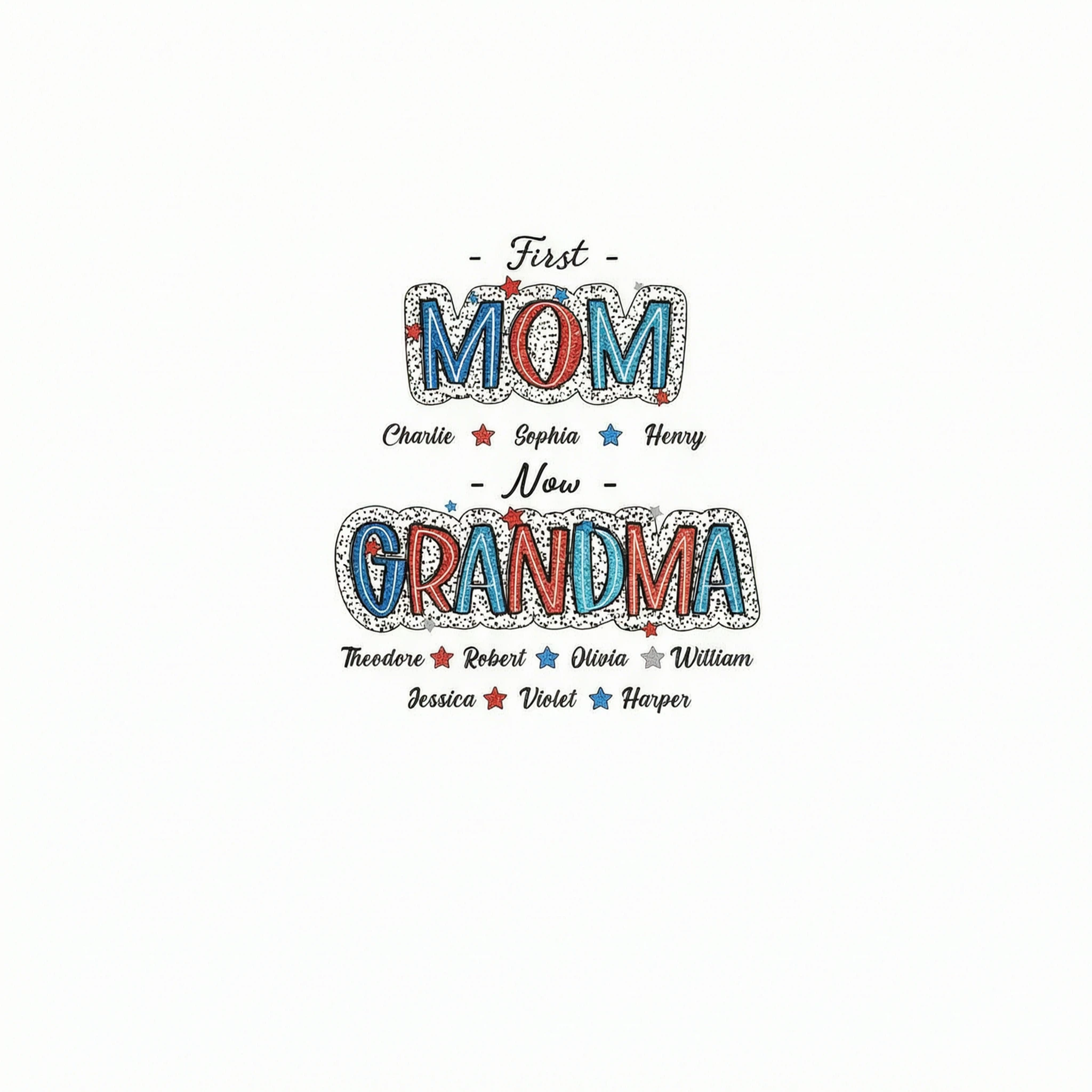 4th Of July First Mom Now Grandma Personalized Shirt