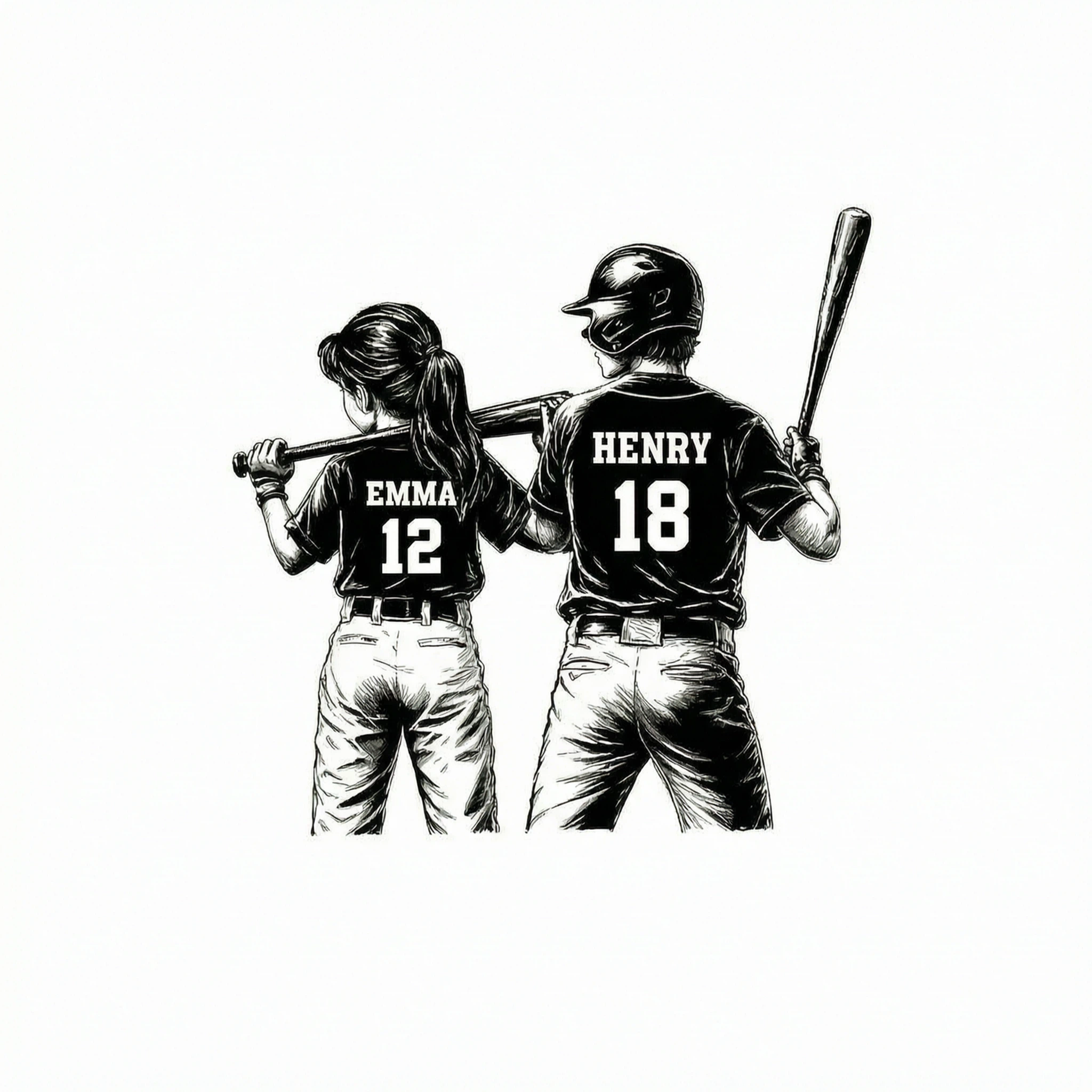 Baseball Dad Game Day - Personalized Shirt - Father's Day Gift for Dad, Husband