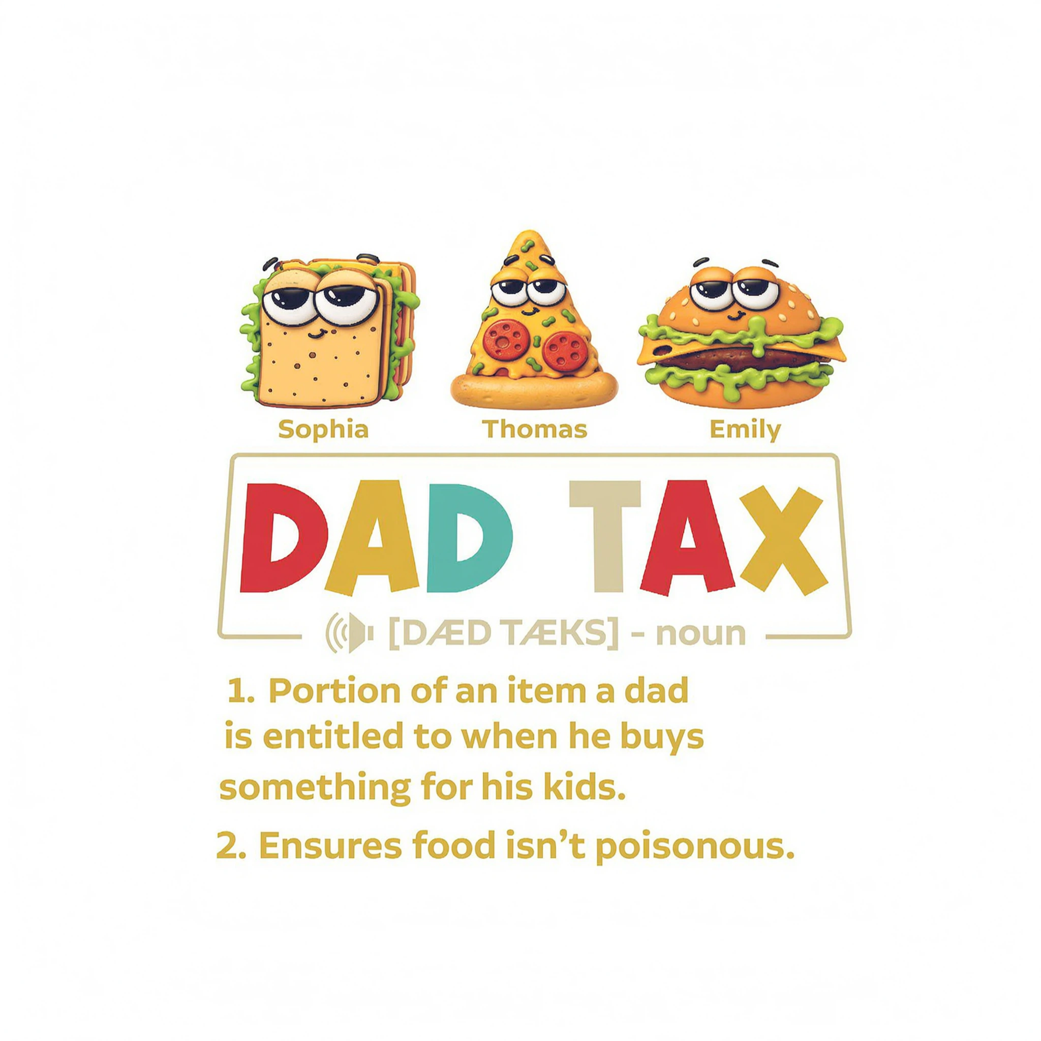 Taste Test Approved By Dad - Personalized Shirt - Heartfelt Gift For Dad, Husband