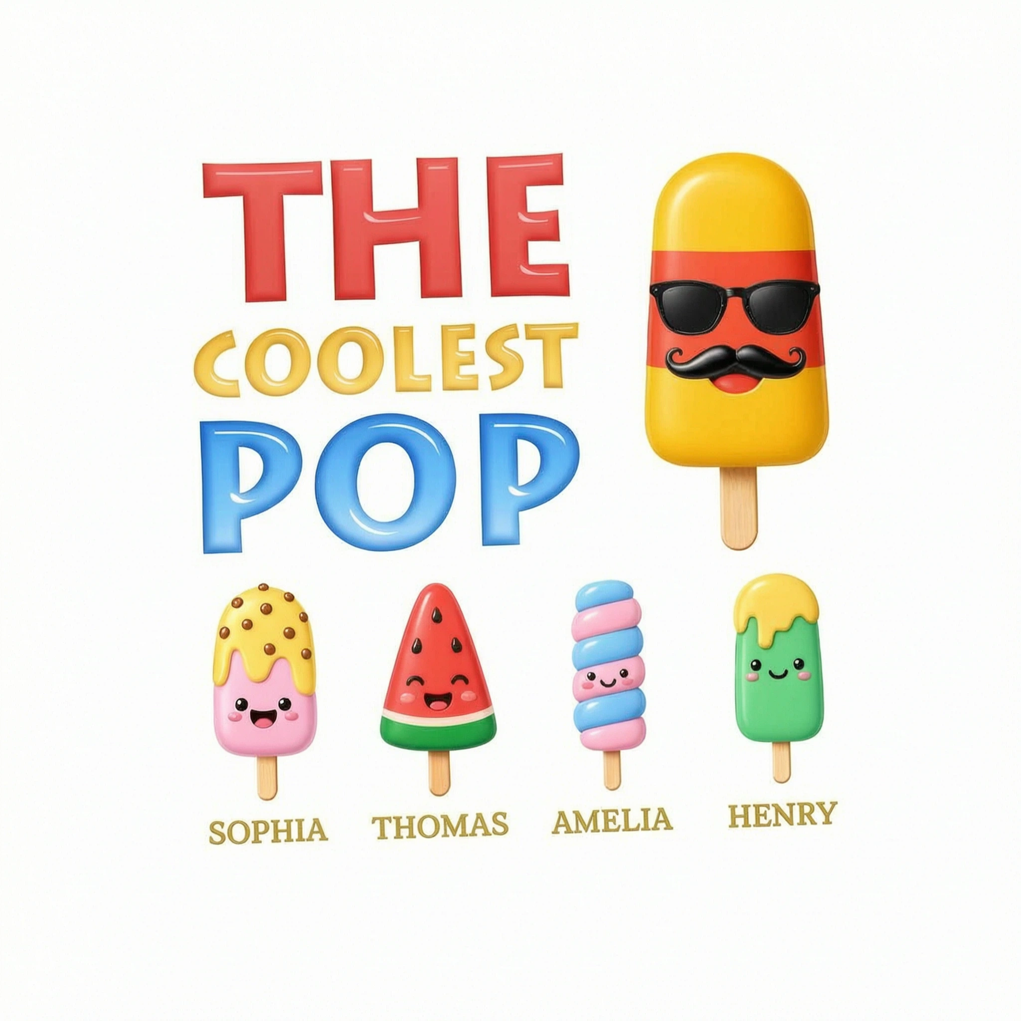 The Coolest Dad Grandpa Funny - Personalized Shirt - Heartfelt Gift For Dad, Grandpa, Husband