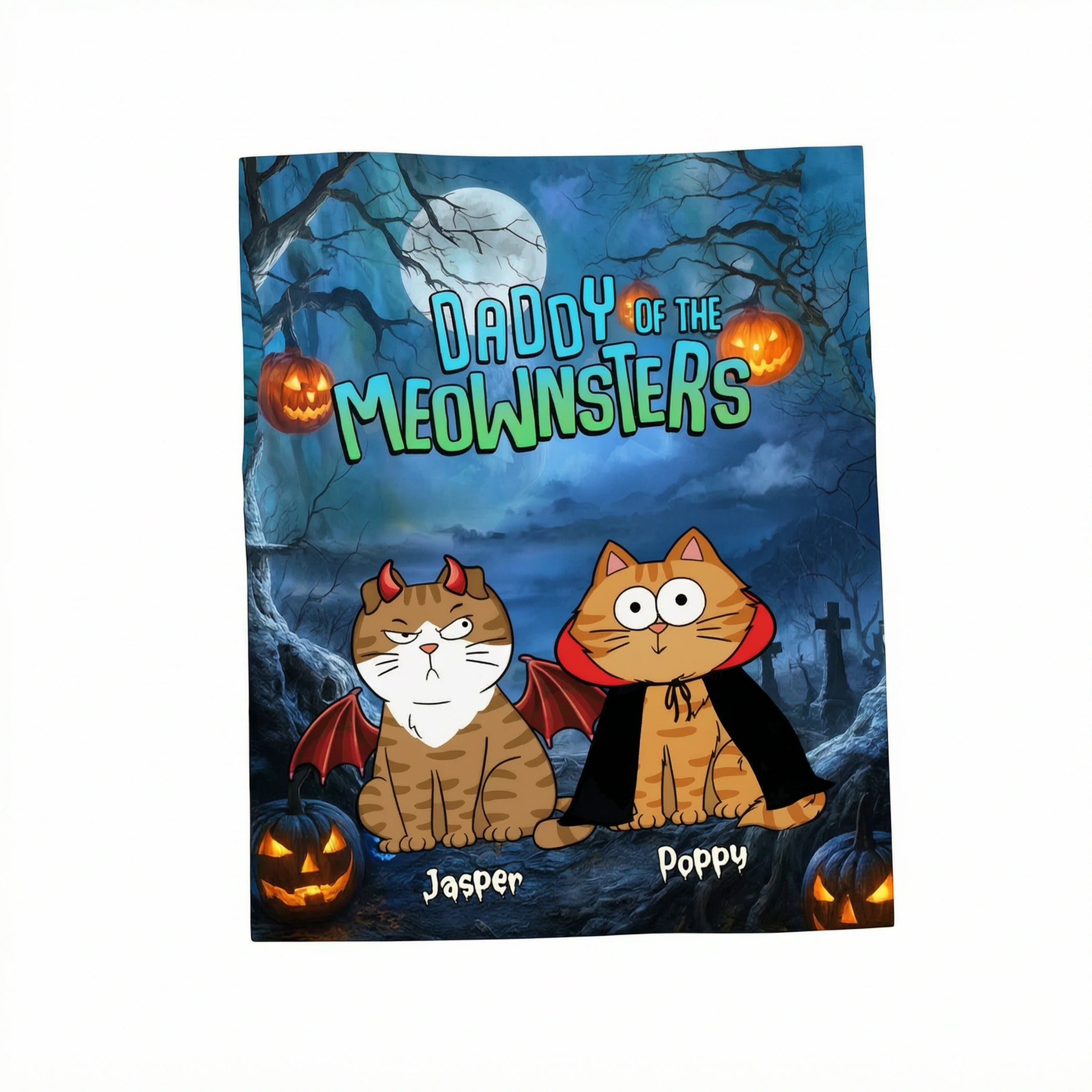 Halloween Night Mommy Daddy Of The Monsters Cats Personalized Shirt, Spooky Halloween Costume For Cat Lovers