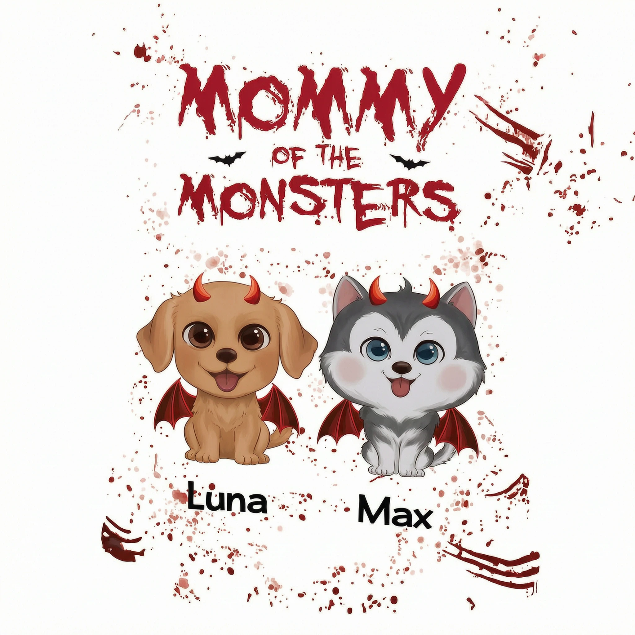 Halloween Mommy Daddy Of The Monsters Dogs Personalized Shirt, Halloween Costume For Dog Lovers, Dog Mom, Dog Dad