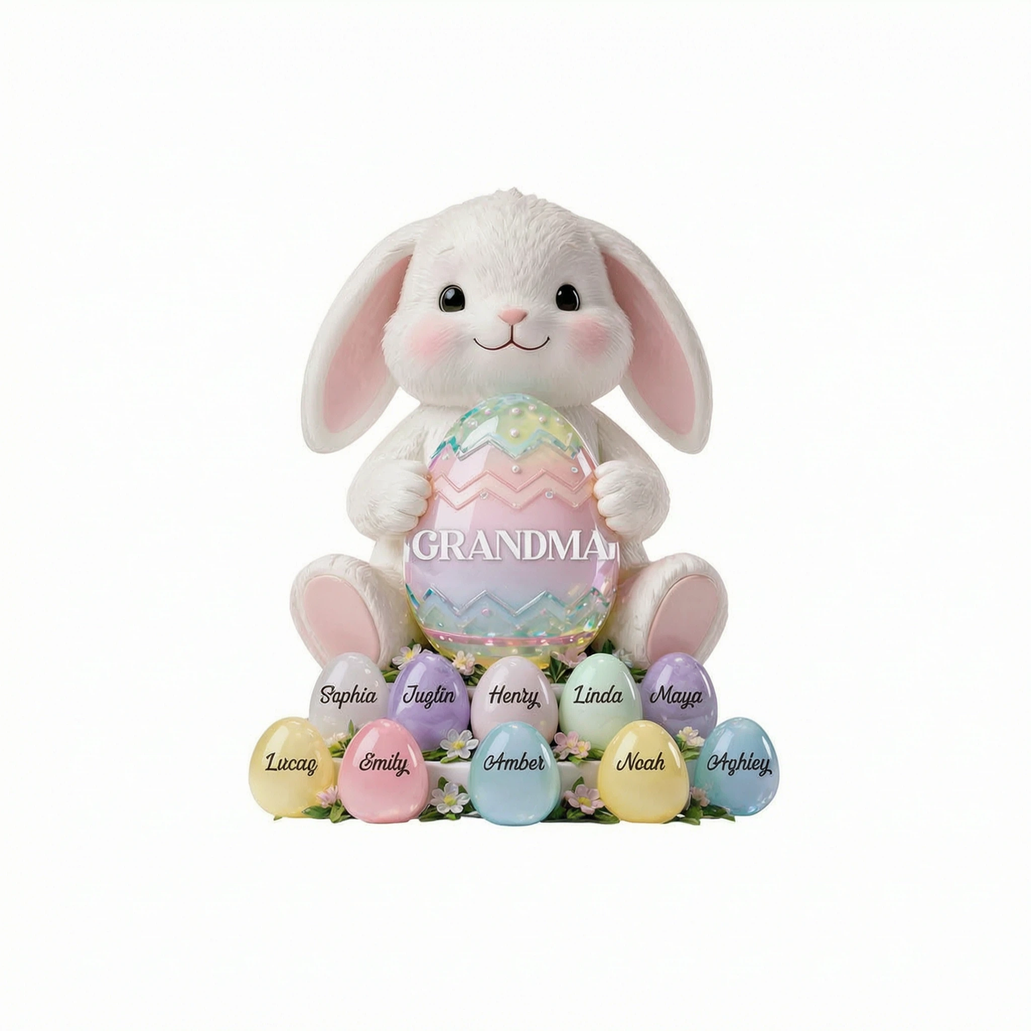 Bunny Grandma Easter - Personalized Shirt