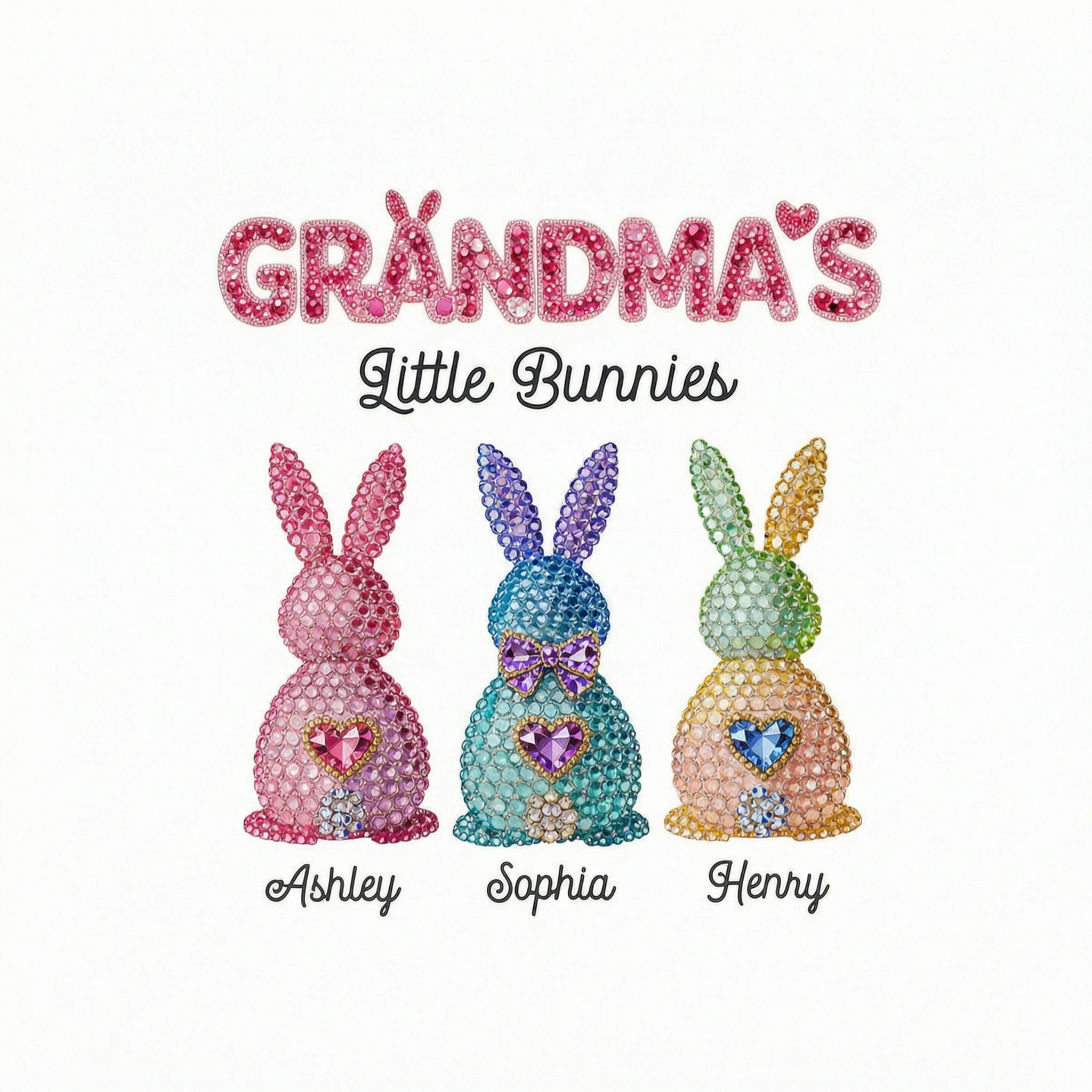 Grandma's Little Bunnies Easter - Personalized Shirt