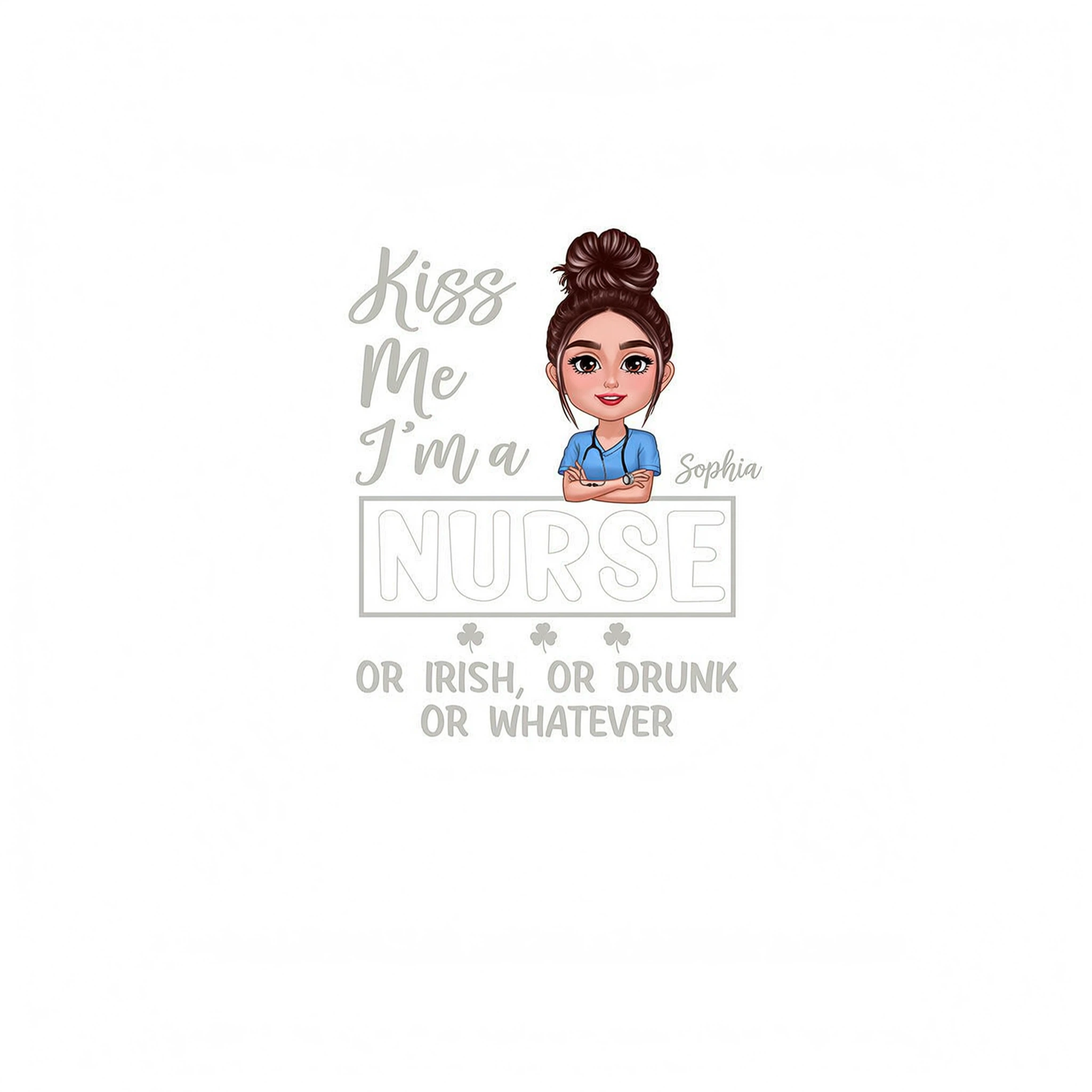 Kiss Me Occupation Title St. Patrick's Day Personalized Shirt
