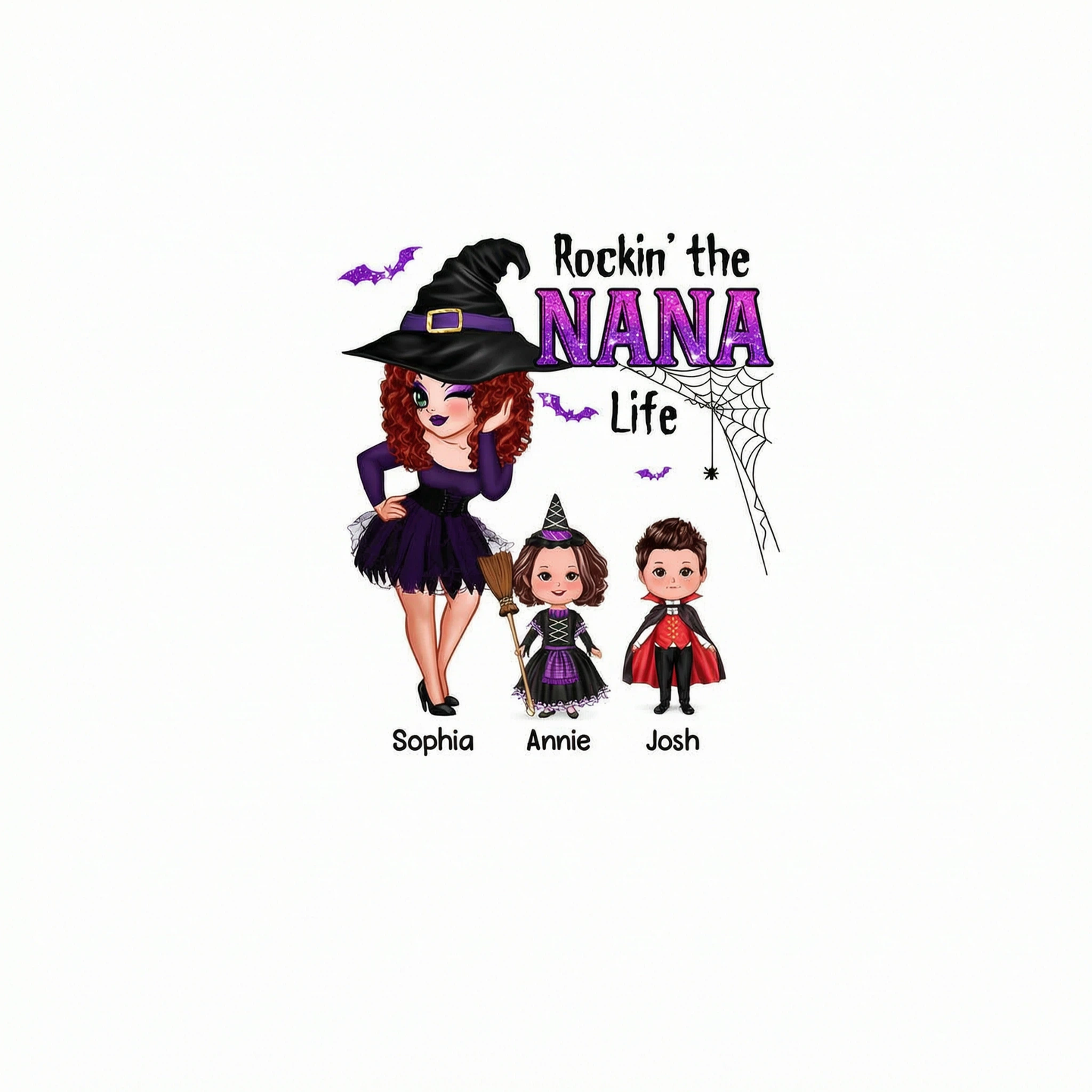 Pretty Woman Halloween Rockin� The Grandma Mom Auntie Life Personalized Shirt