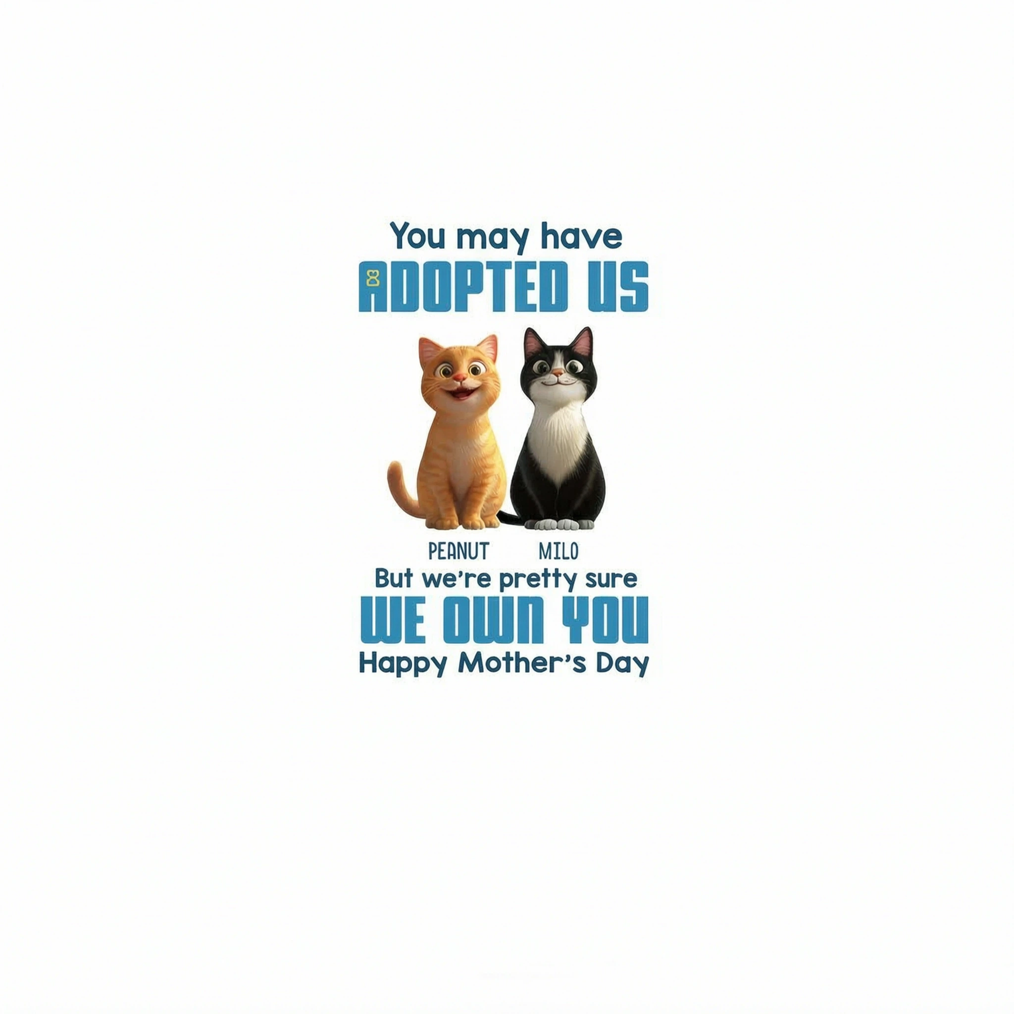 Pretty Sure We Own You Cat Mom Personalized Shirt, Funny Gift for Cat Moms