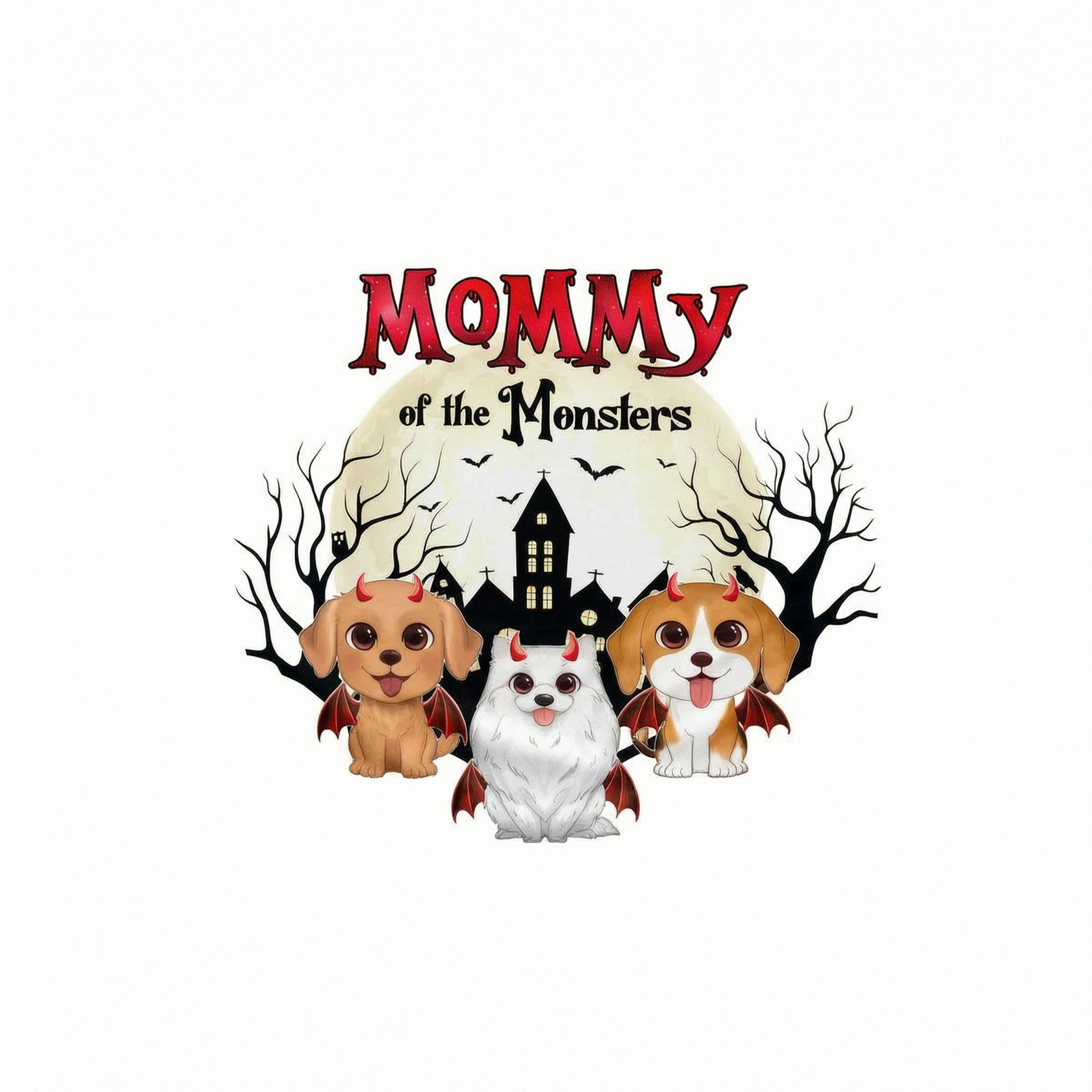Halloween Mommy Daddy Of The Monsters Dogs Personalized Shirt, Spooky Halloween Costume For Dog Lovers, Dog Mom, Dog Dad