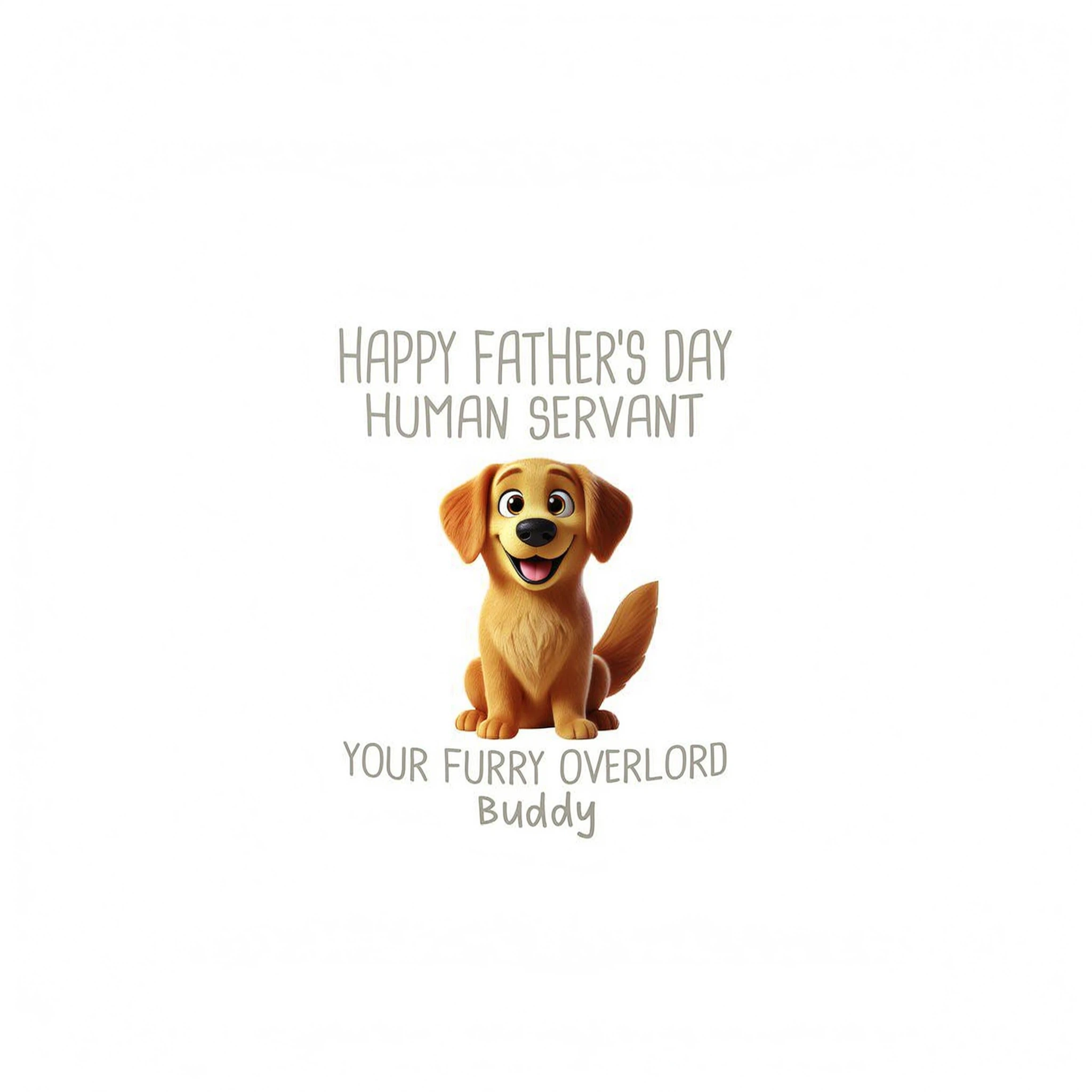 Happy Father's Day Human Servant Cartoon Funny Dogs Personalized Stainless Steel Tumbler With Handle