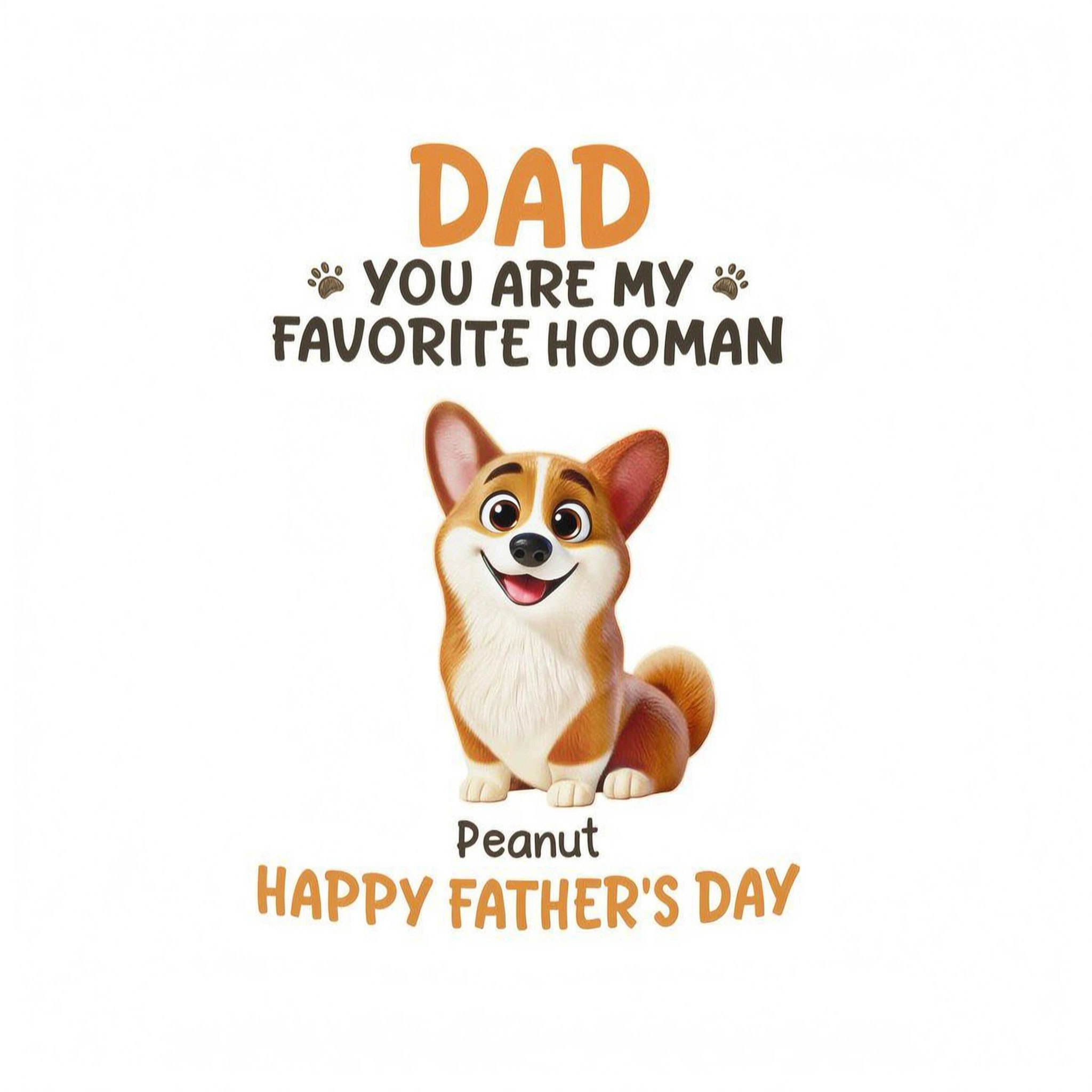 Cartoon Funny Dogs You Are My Favorite Hooman Personalized Stainless Steel Tumbler, Funny Father's Day Gift For Dog Dad