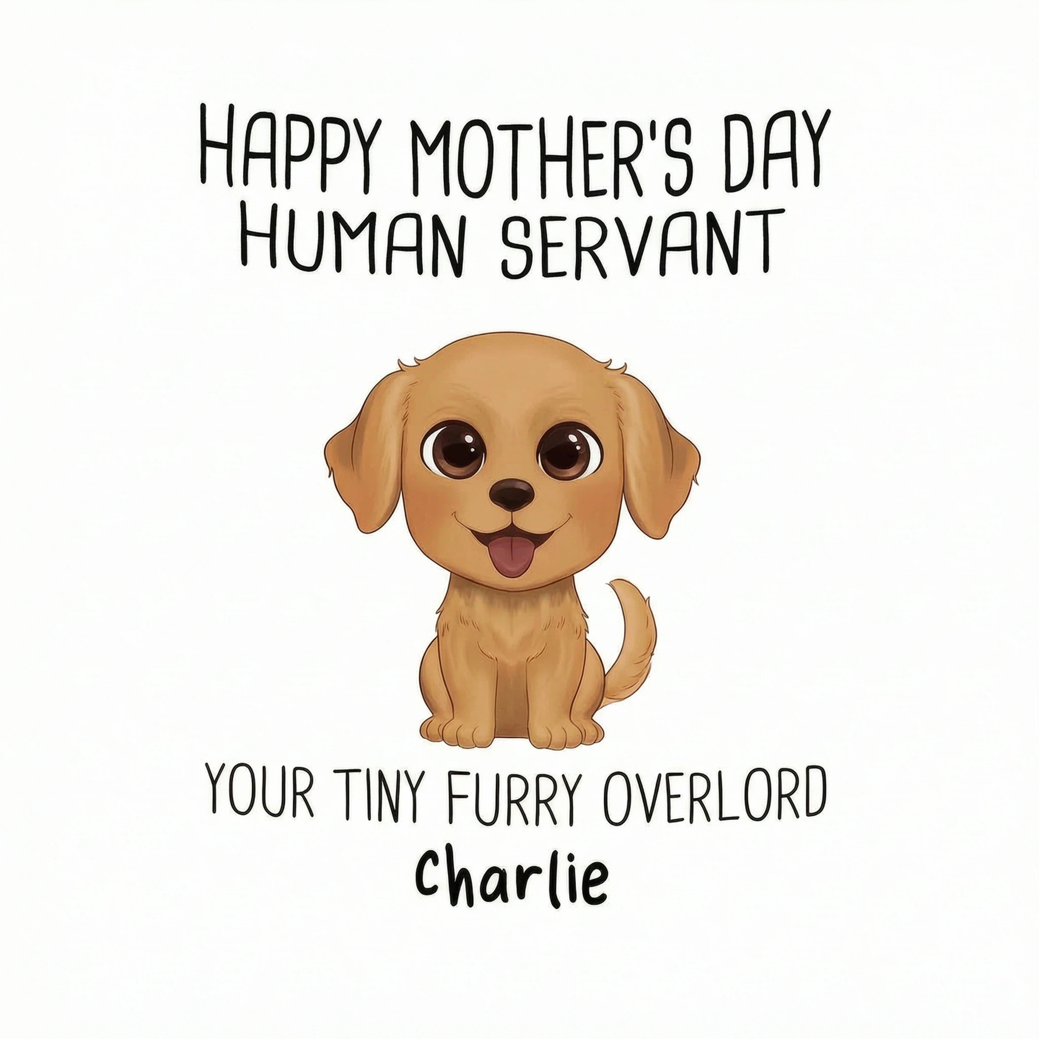 Happy Mother's Day Human Servant - Personalized Tumbler With Handle
