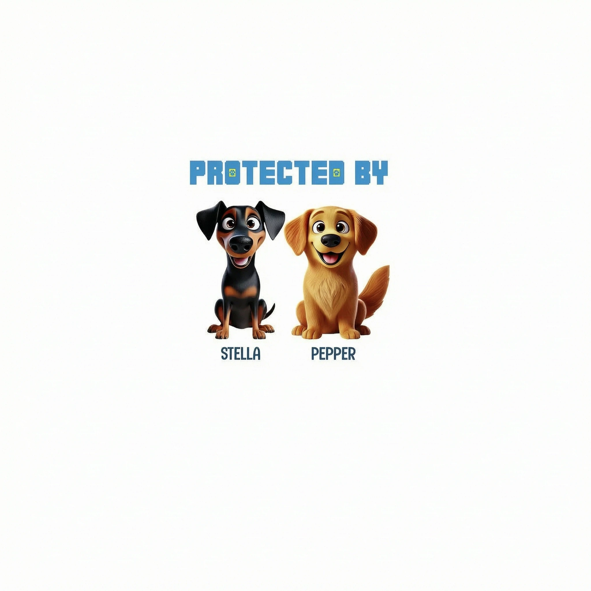 Protected By Dogs Personalized Baby Onesie Baby Shirt