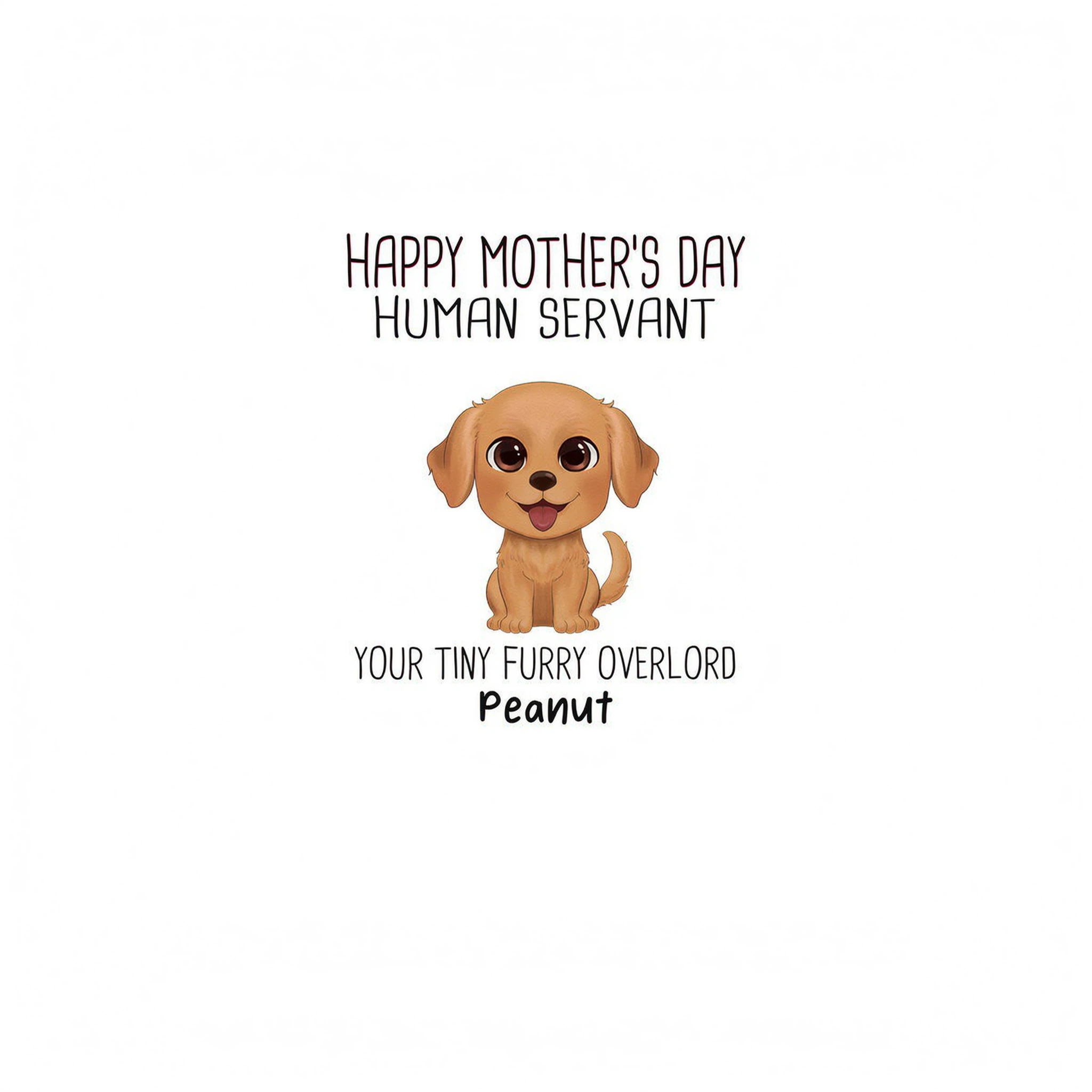 Watercolor Cute Dogs Happy Mother�s Day Dog Human Servant Personalized Shirt
