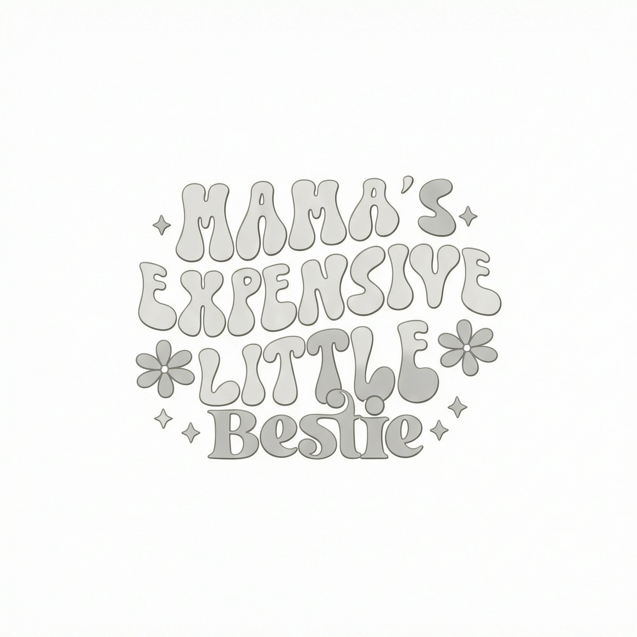 Mama's Expensive Little Bestie Funny Shirt For Kid