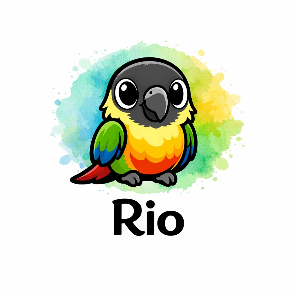 Bird Watercolor Halo