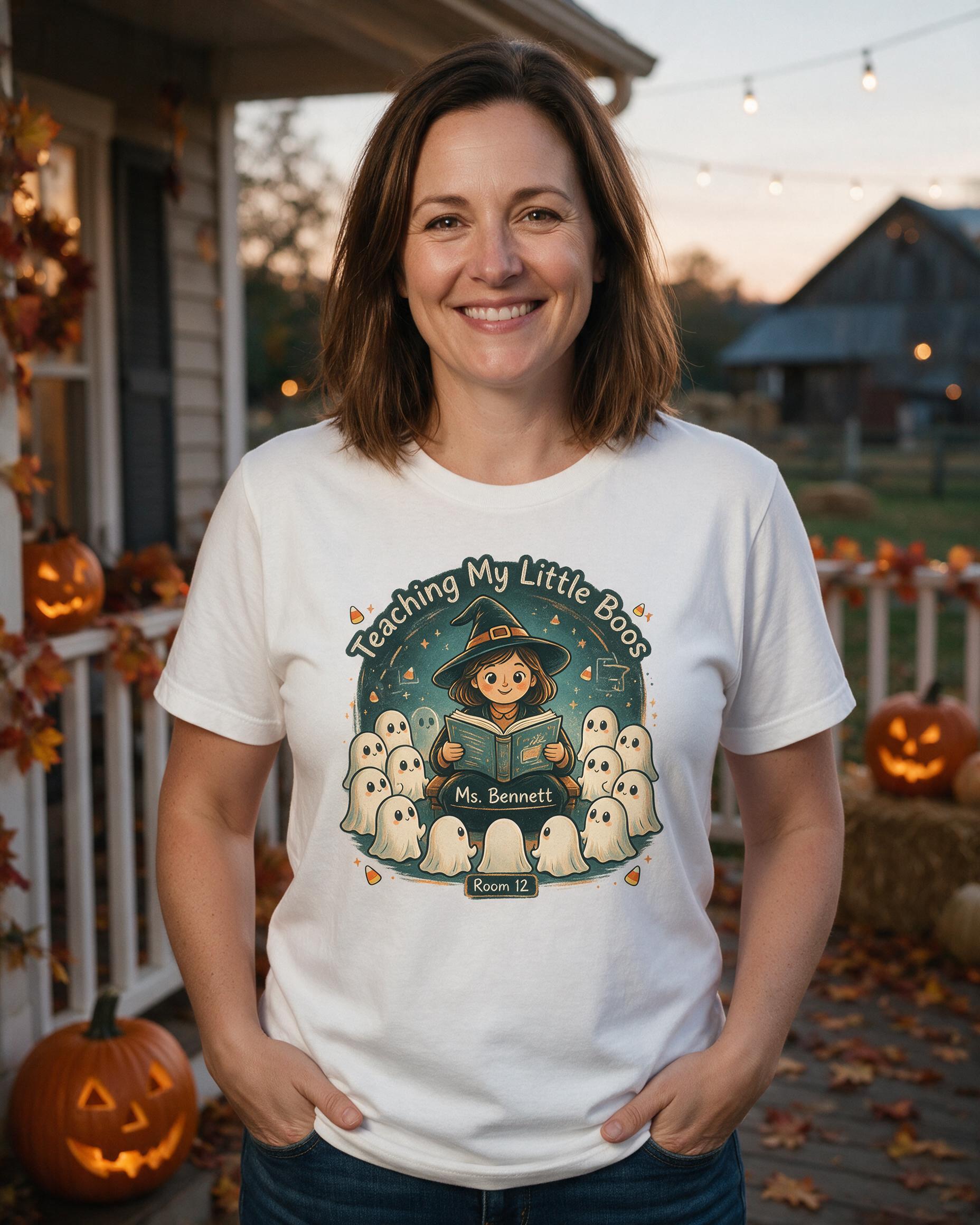 Halloween: Teacher of Little Boos — White
