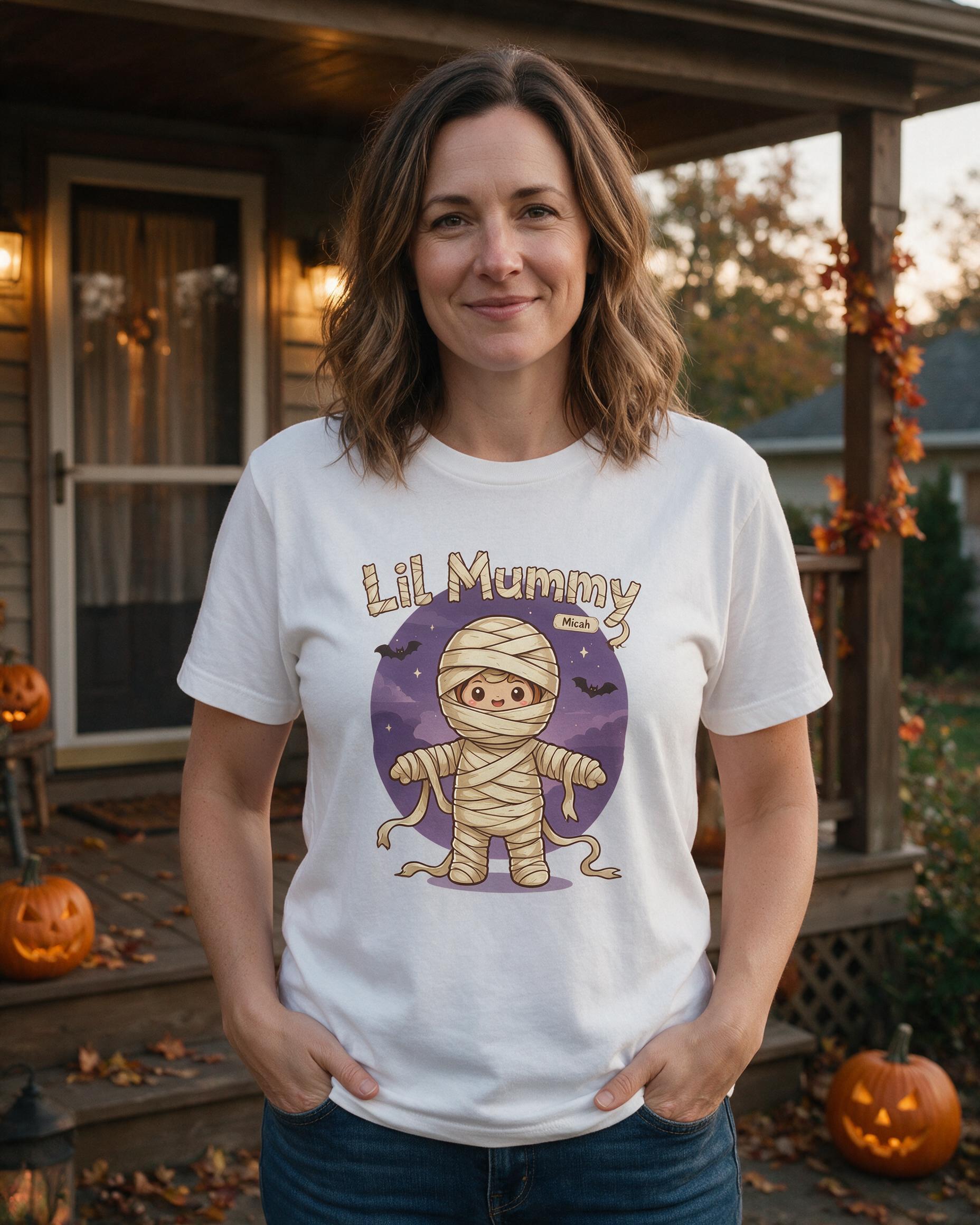 Halloween: Mummy Wrapped Kiddo — White
