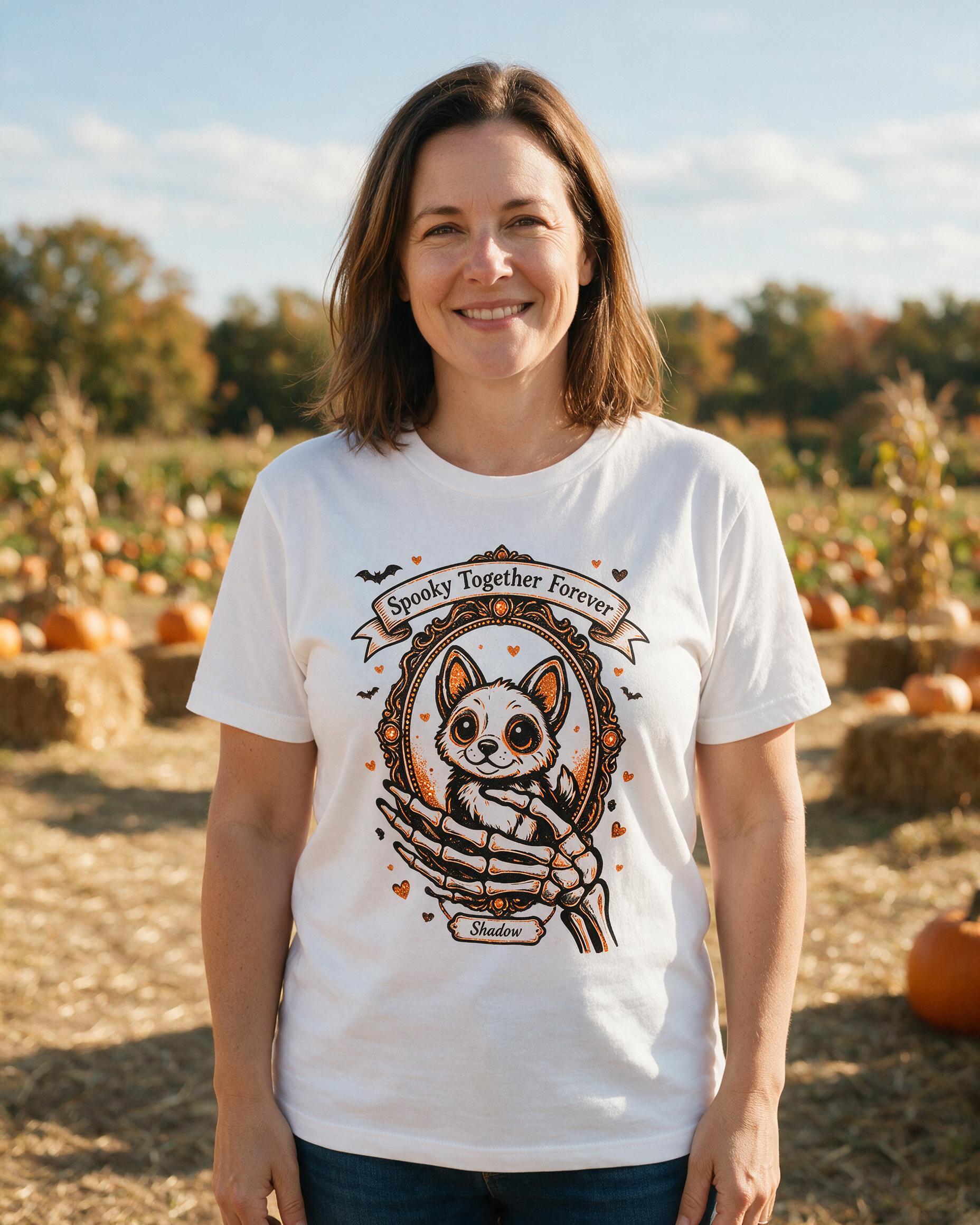 Halloween: Skeleton Hand Pet Memorial-Lite — White