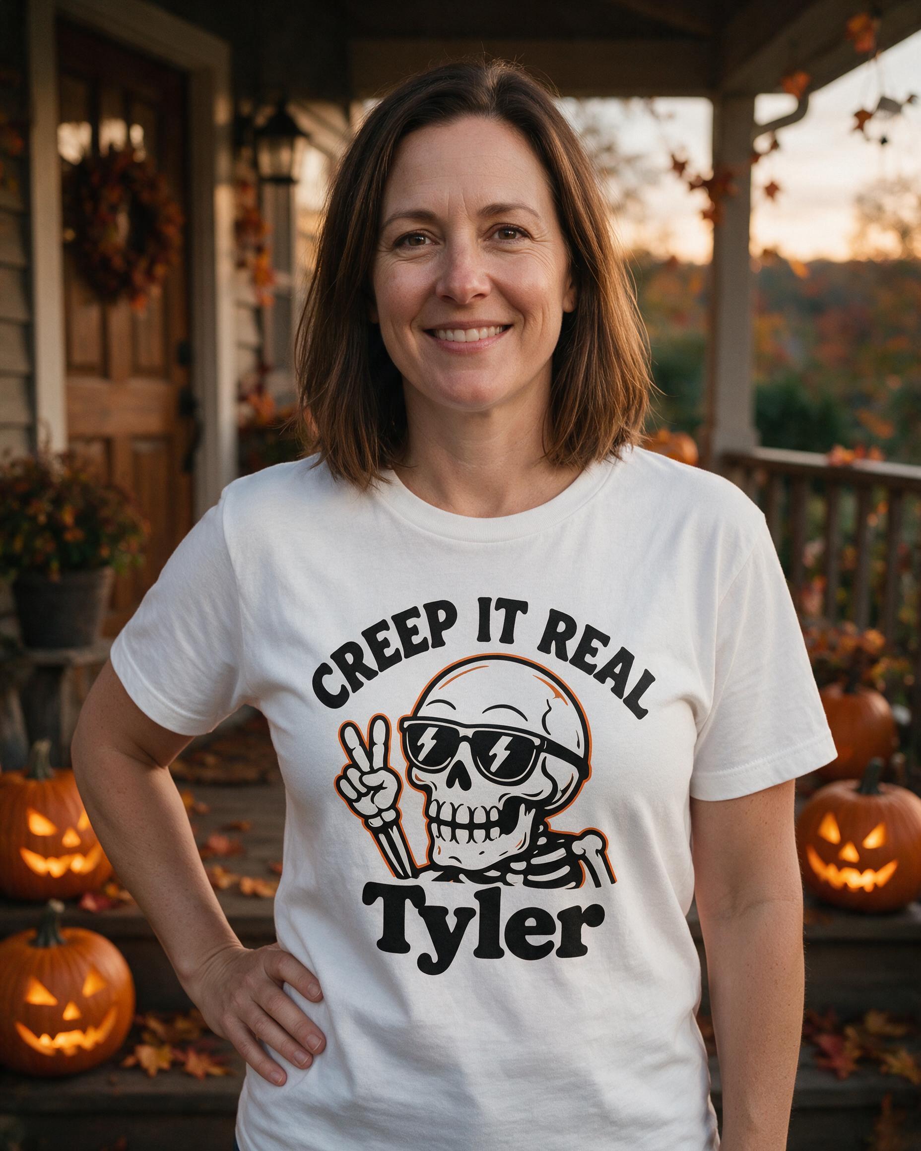 Halloween: Creep It Real Skull — White