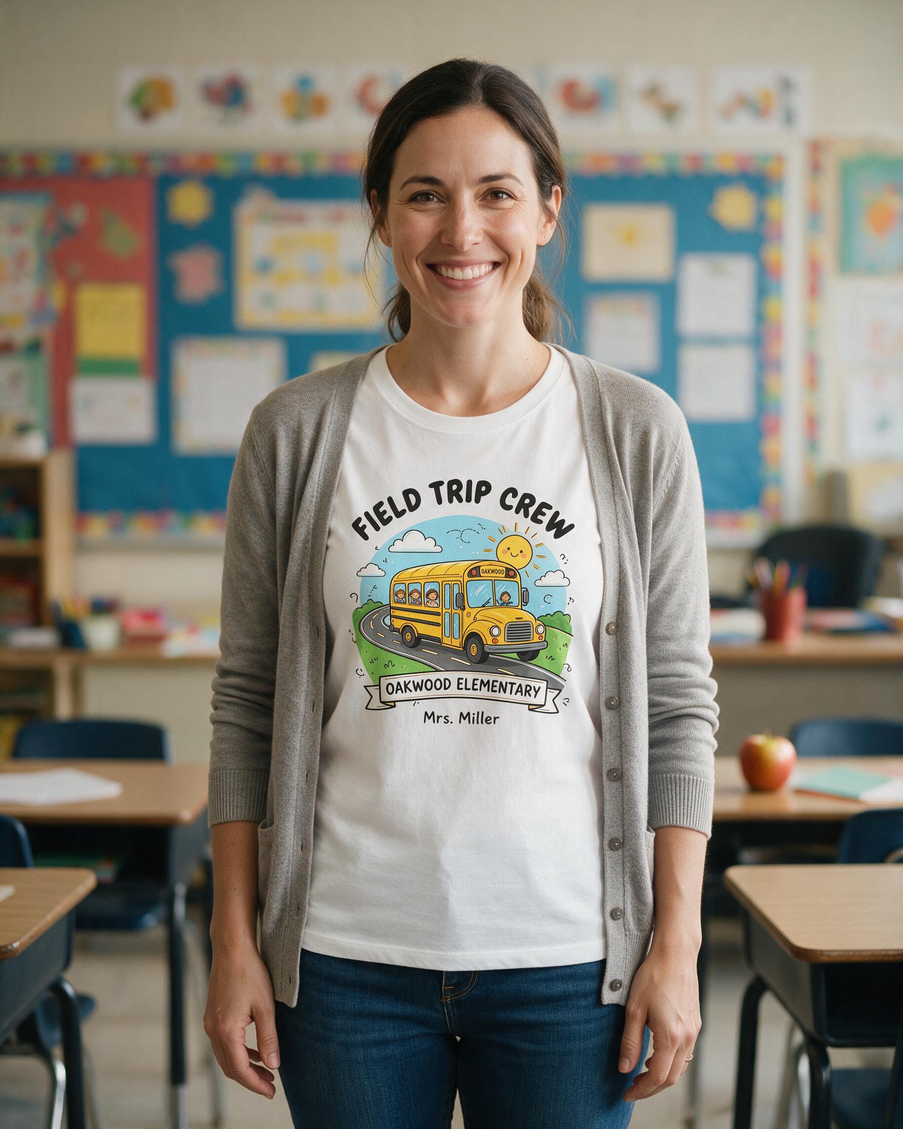 Back to School: Field Trip Crew — White
