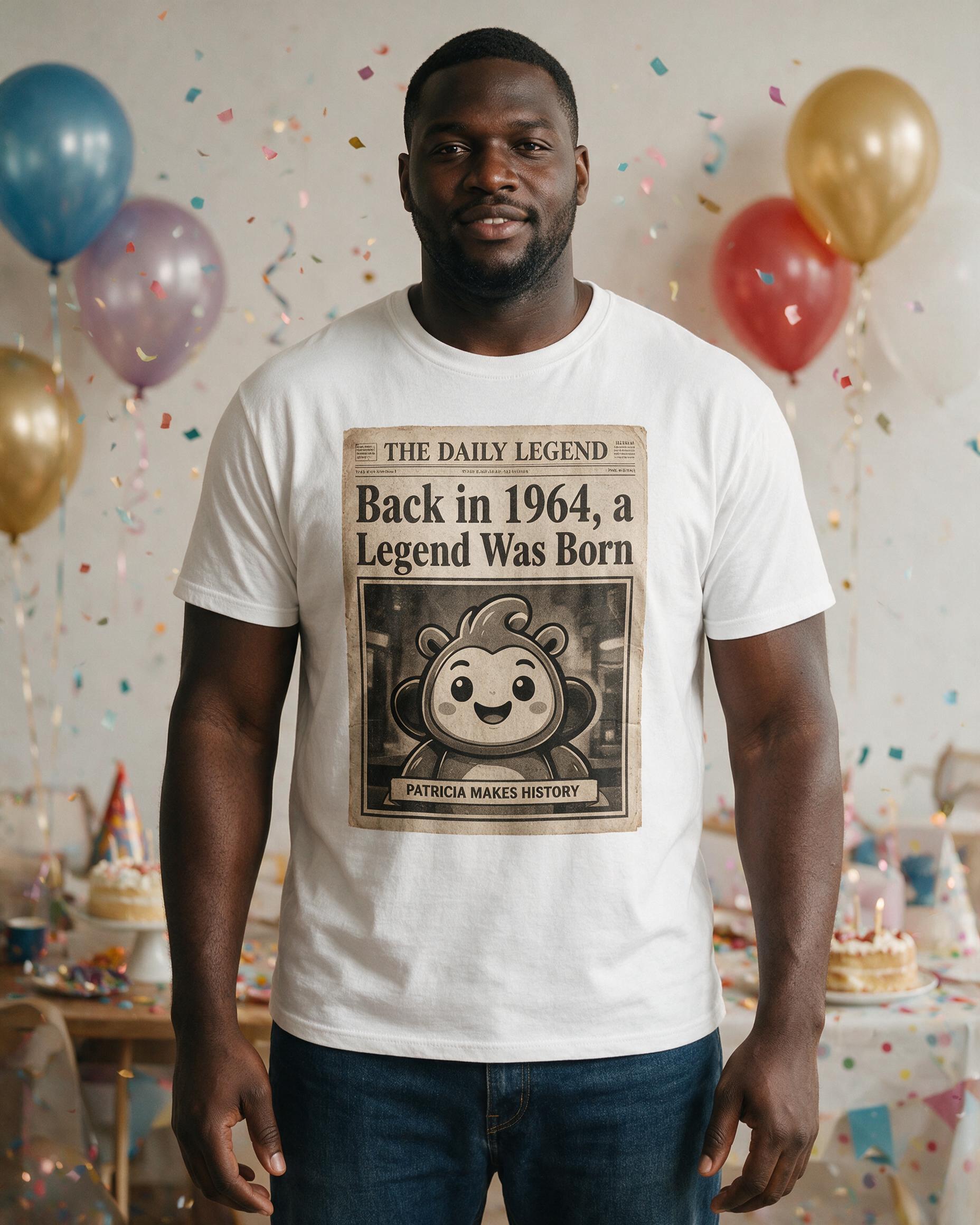Milestone Birthday: Back in {{year}} Newspaper — White