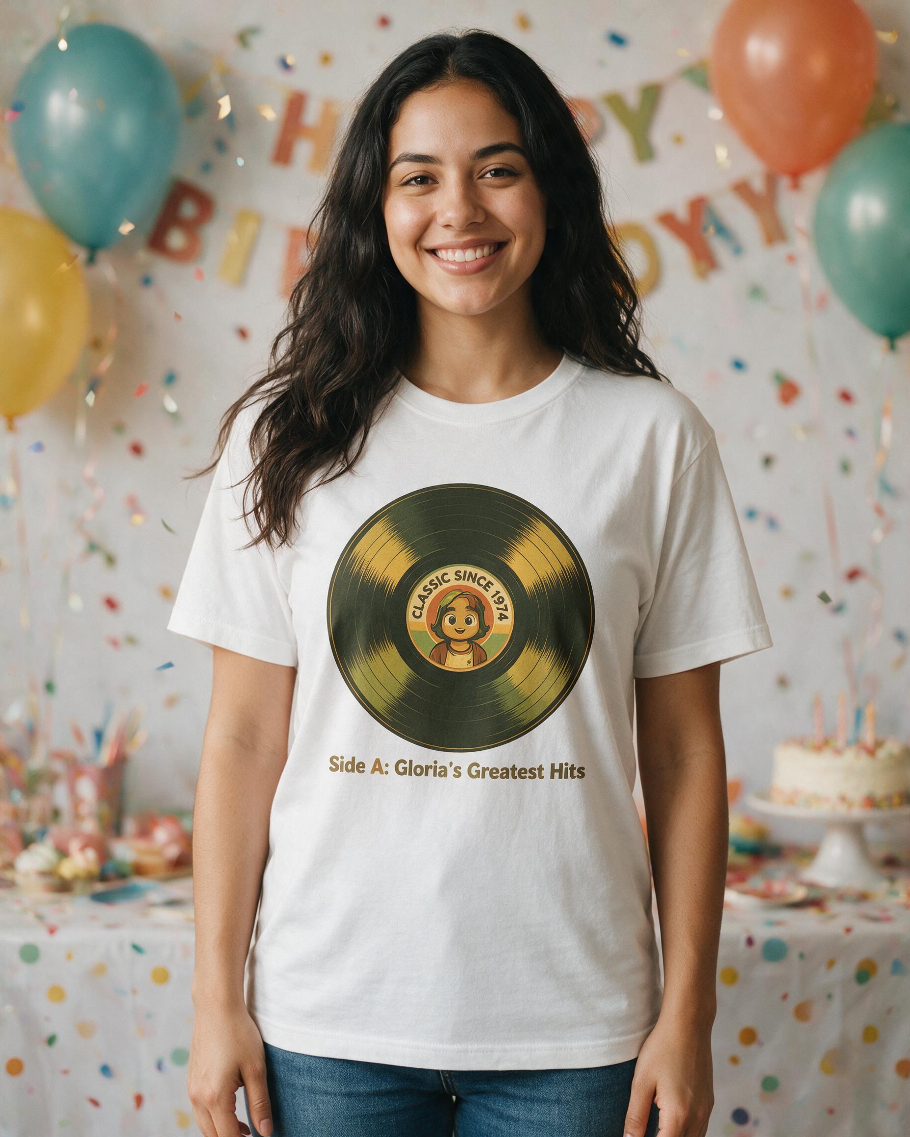 Milestone Birthday: Vinyl Classic Since — White